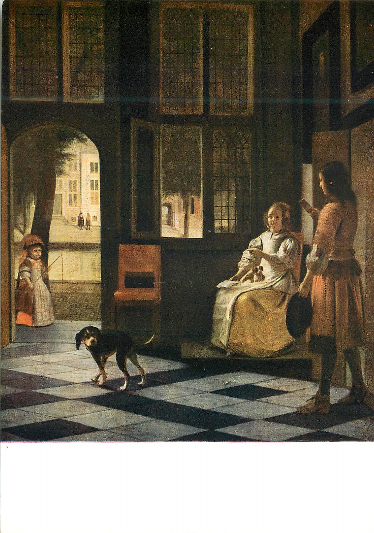 CPA Rijksmuseum Amsterdam Pieter de Hooch Interior