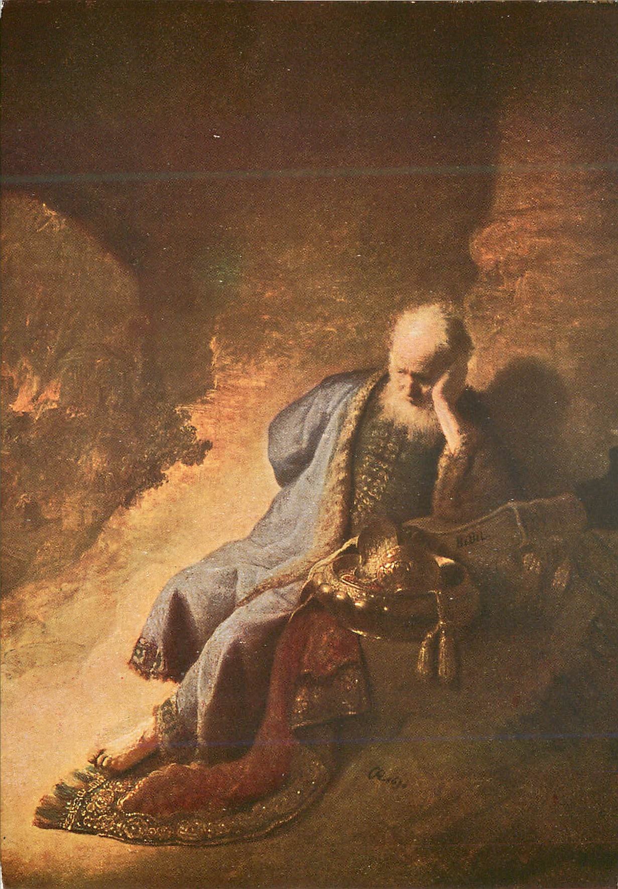 CPM Rijksmuseum Amsterdam Rembrandt van Rijn Jeremy bewails the fall of Jerusalem