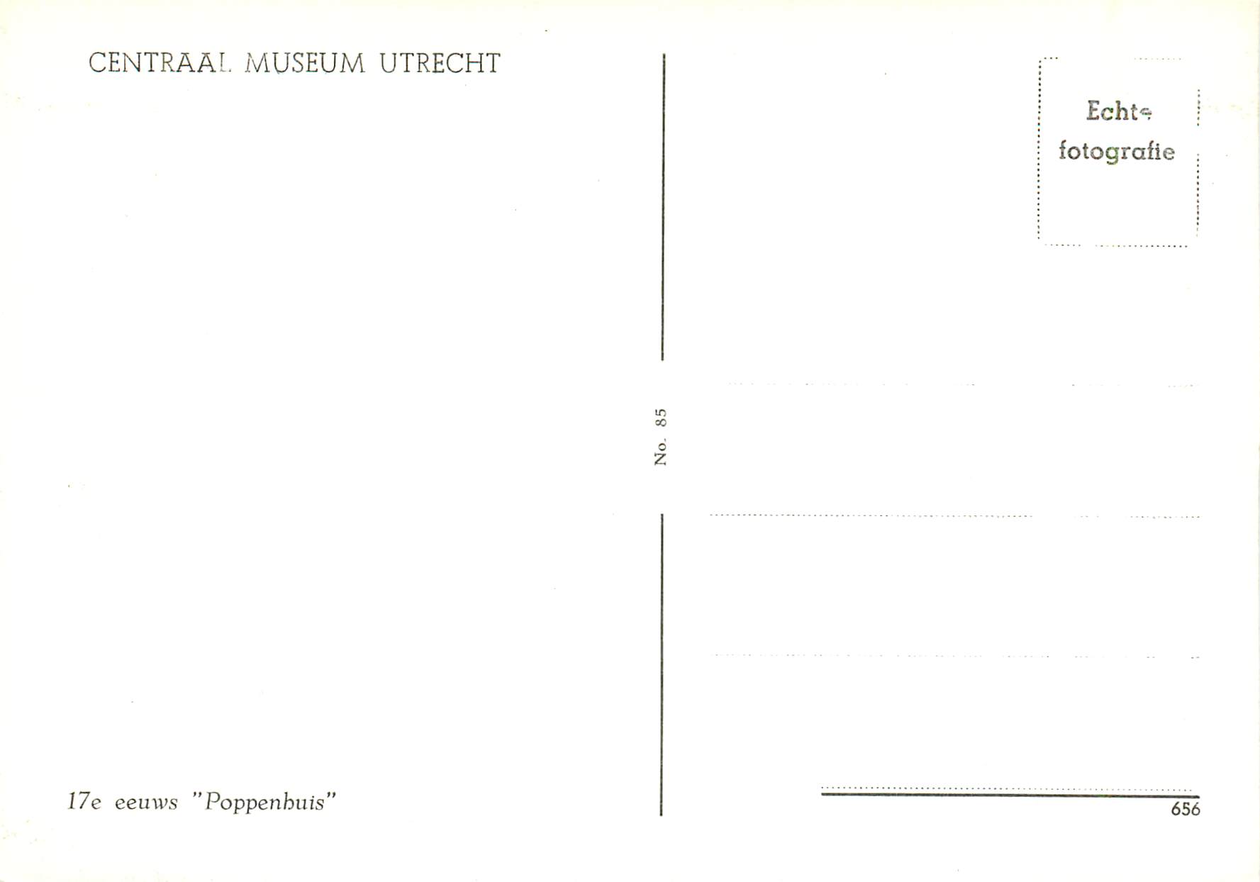 CPM Central Museum Utrecht — Verso
