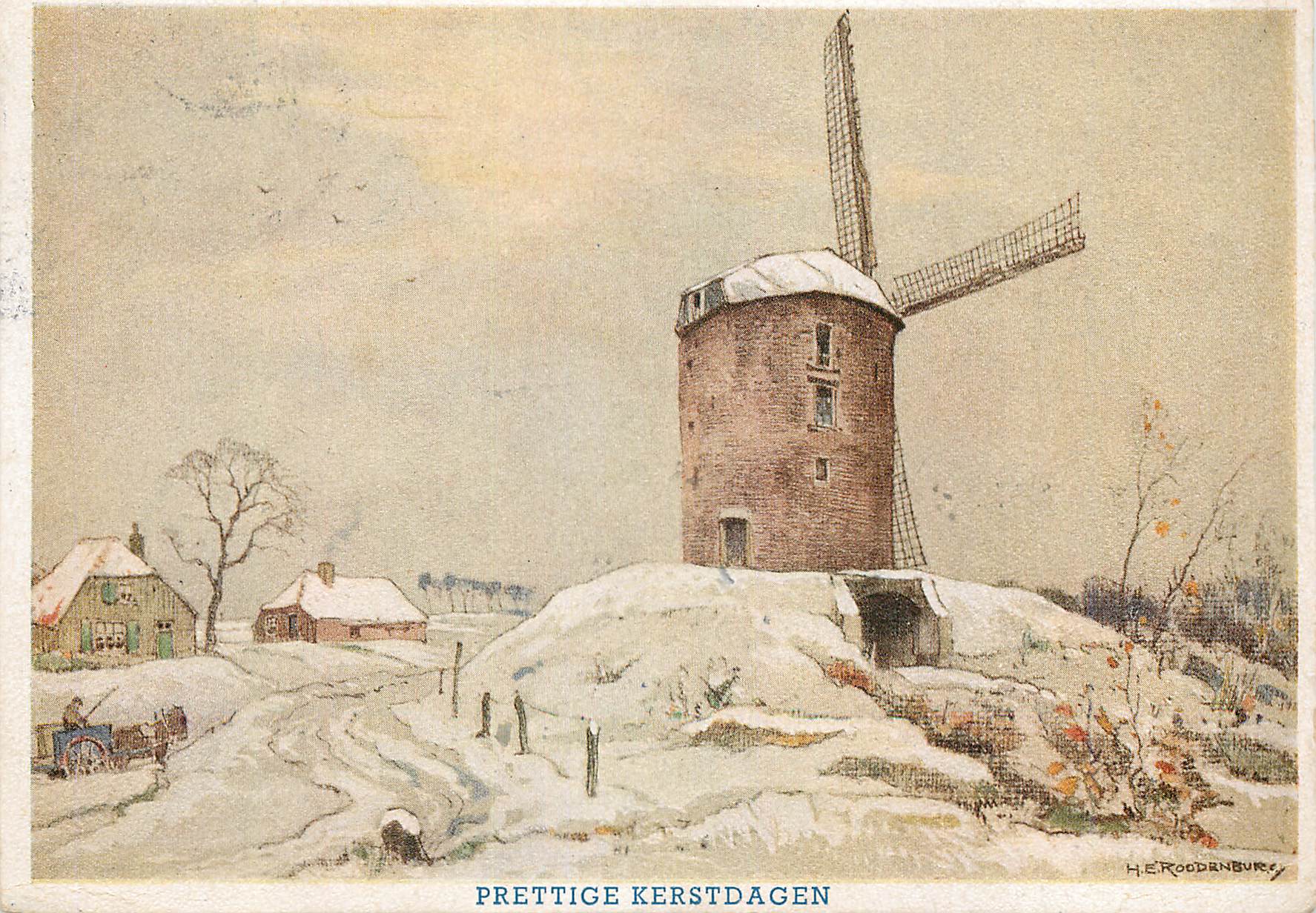 CPM Prettige Kerstdagen Oude Molen Zeddam