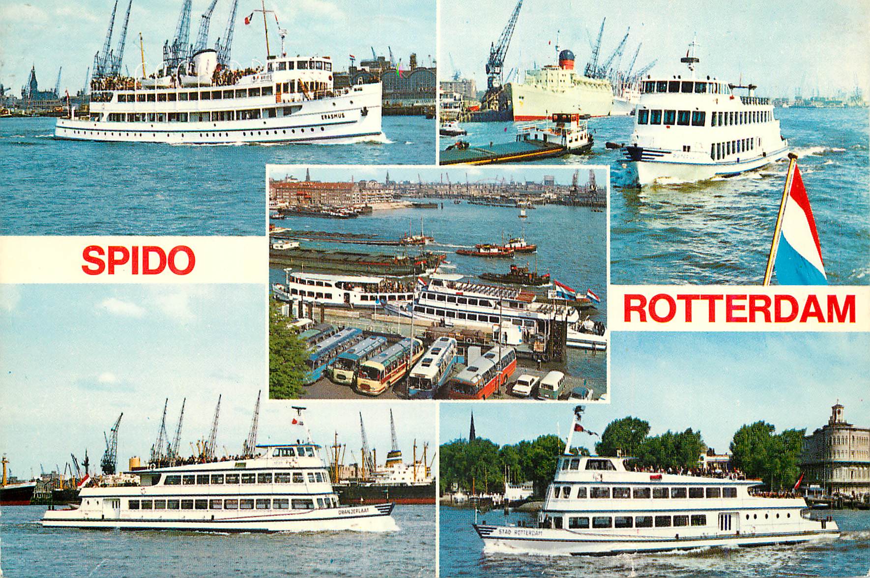 Rotterdam — Spido rondvaarten — éditeur M.S. Erasmus / M.S. Pieter Caland