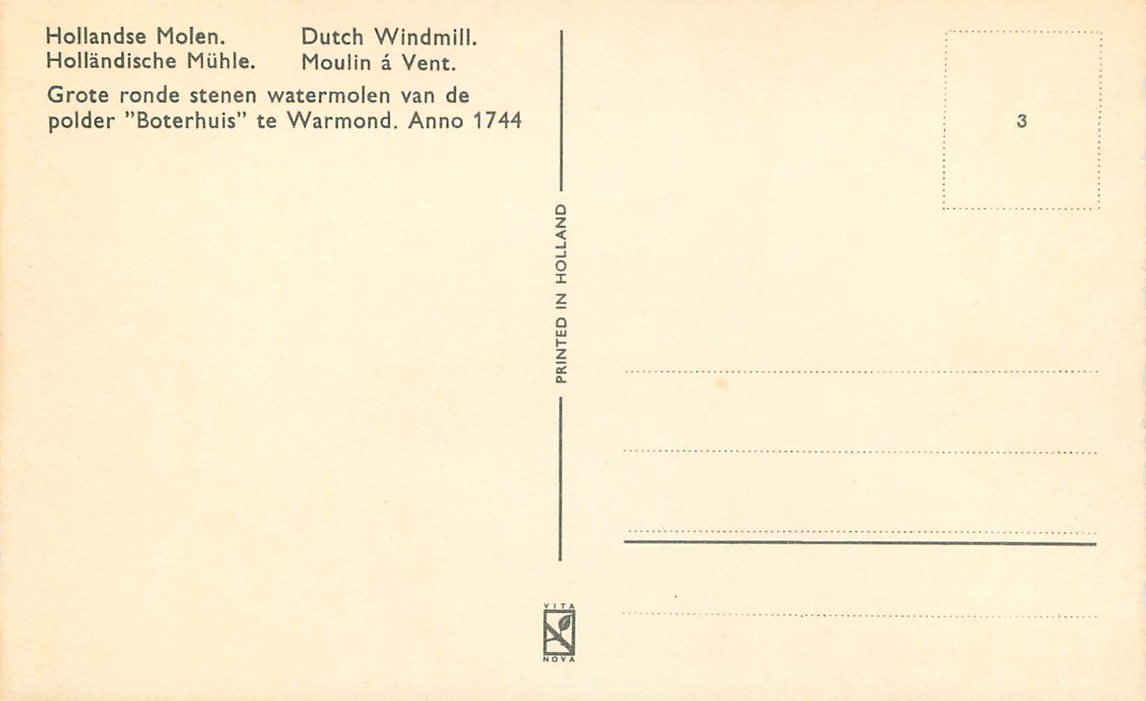 CPM Dutch Windmill — Rückseite