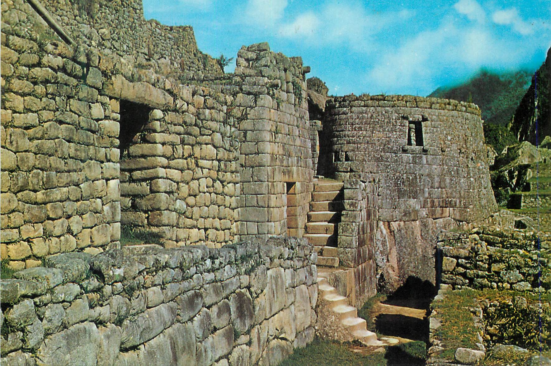CPM Cuzco Peru Principal Entrance Macchu Picchu fortified tower