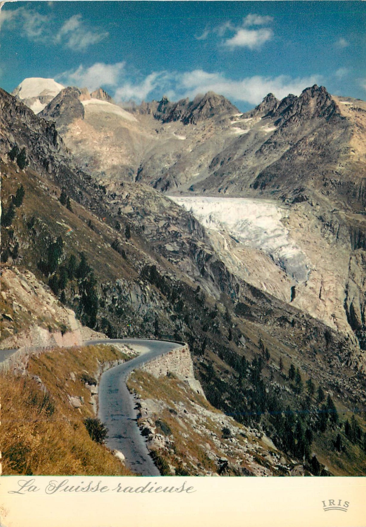 CPM La Suisse radieuse La Route du Grimsel et le Glacier du Rhone