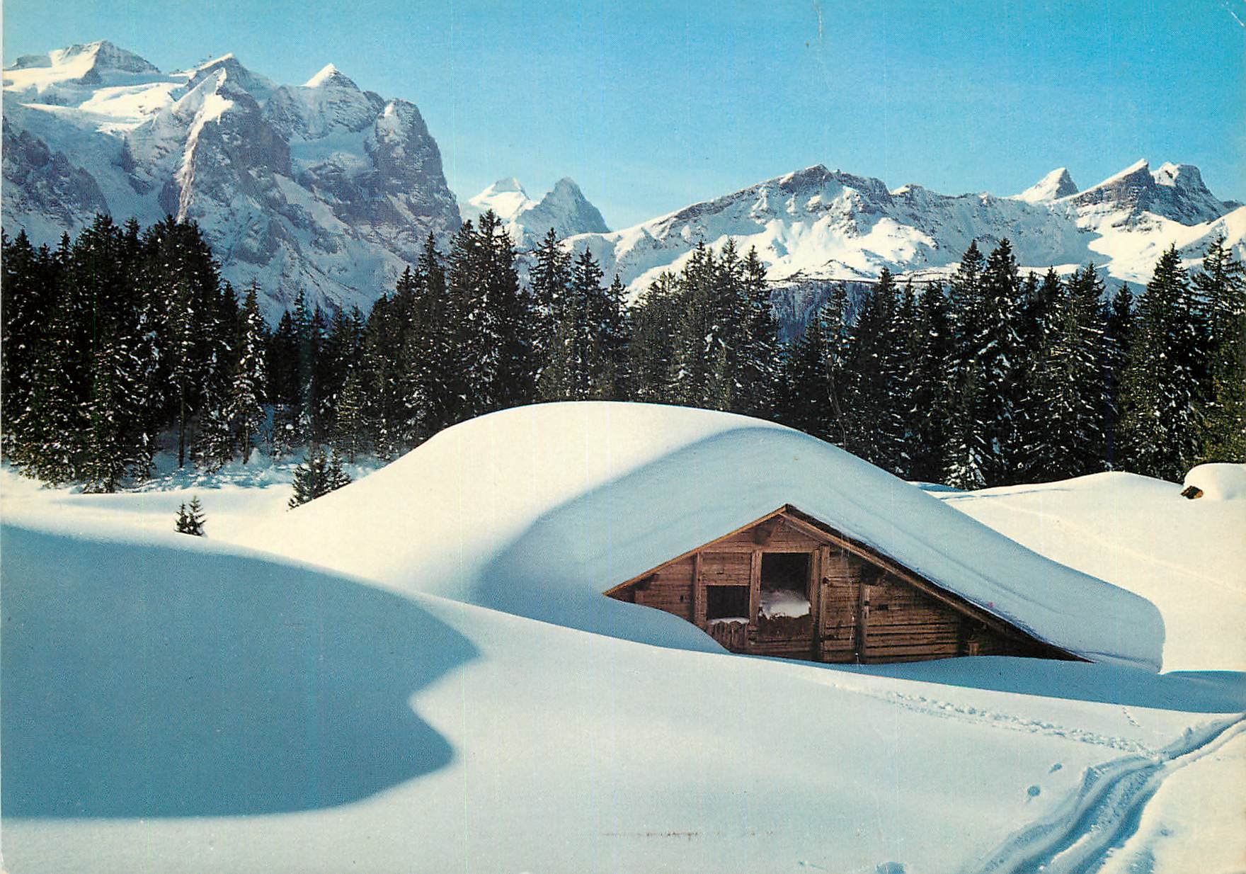 CPM Am Hasliberg Wetterhorngruppe Monch Eiger Schwarzhorn