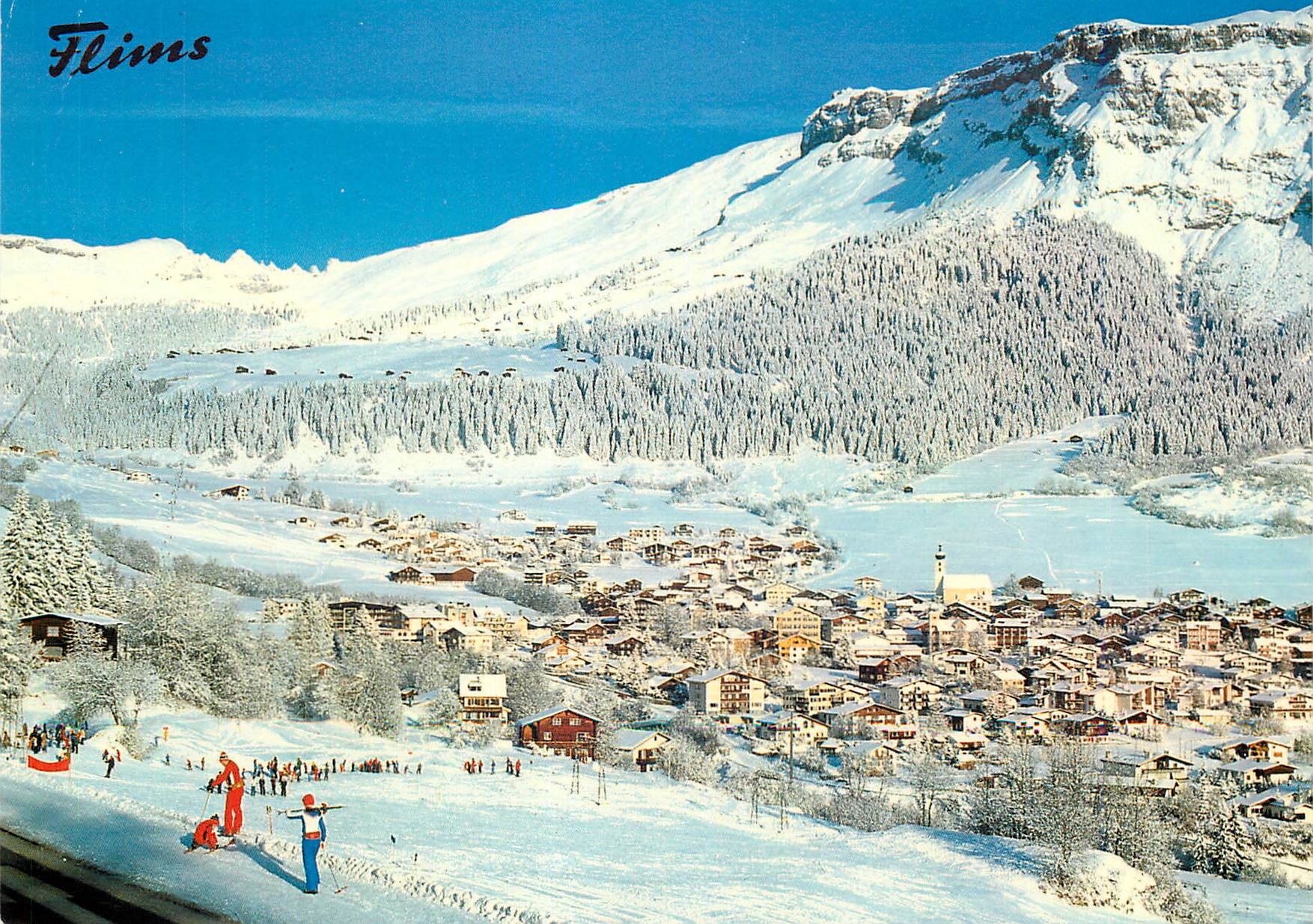 CPM Flims Dorf Graubunden gegen Foppa Tschingelhorner und Cassons