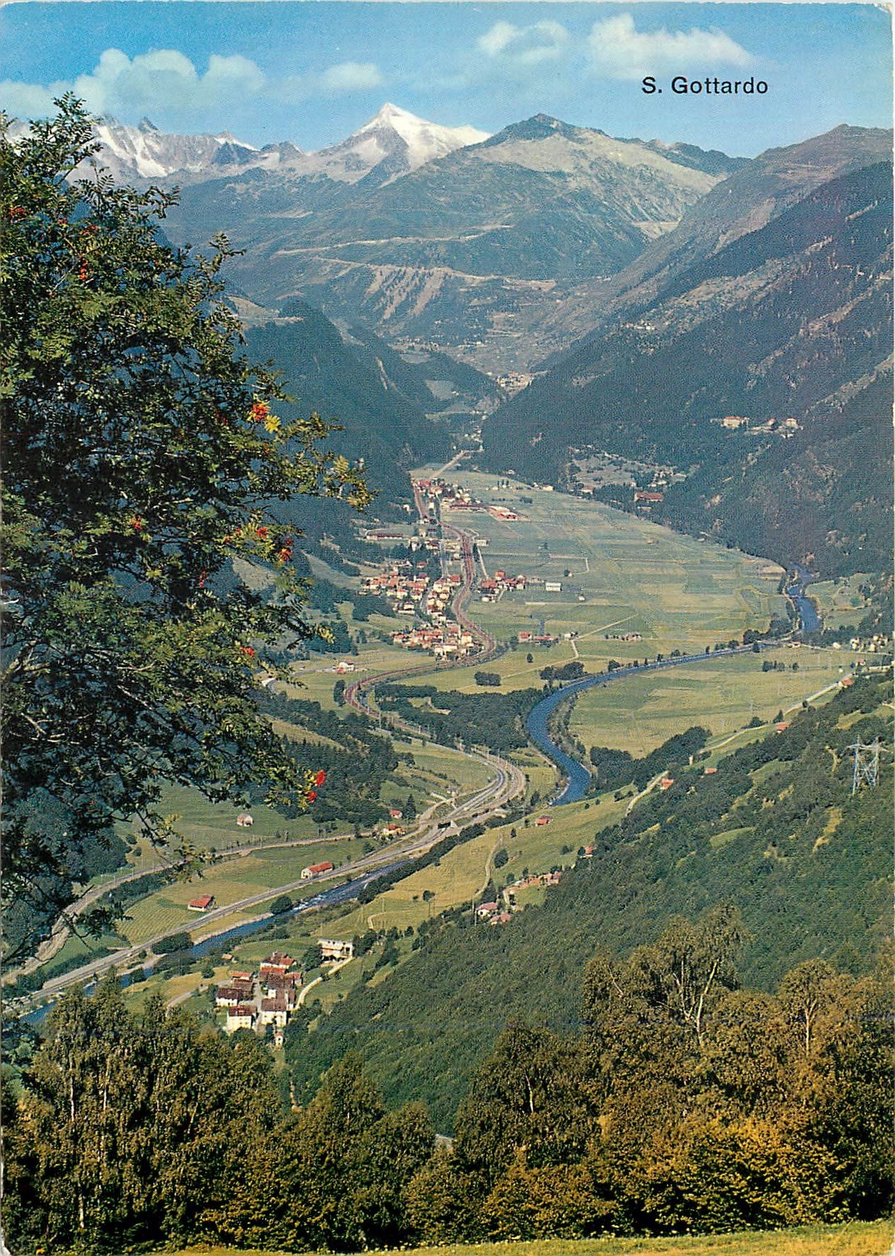 CPM Panorama Ambri Piotta con S Gottardo