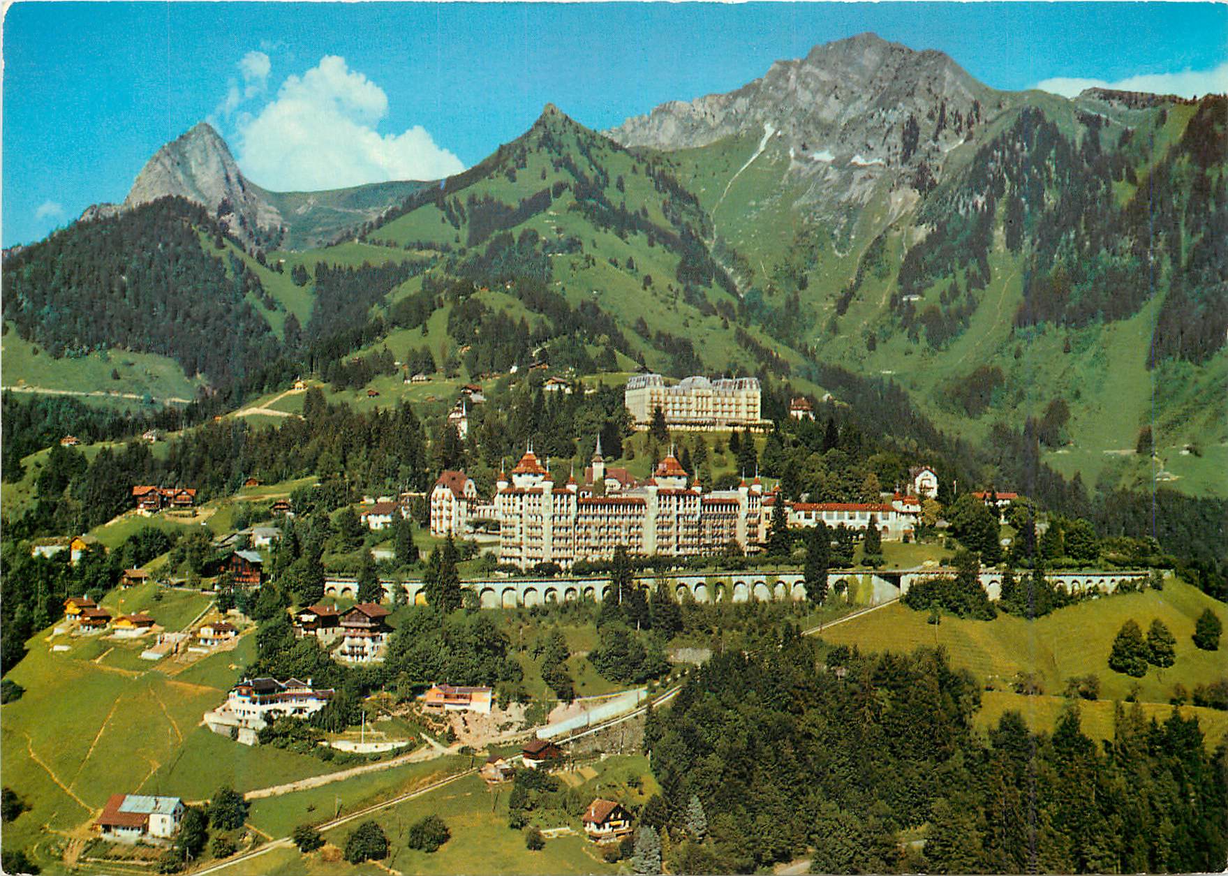 CPM Schweiz Caux et Rochers de Naye Vue generale