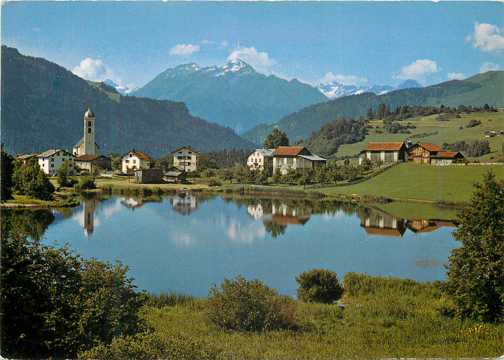 CPM Laax mit Piz Ault und Piz Terri