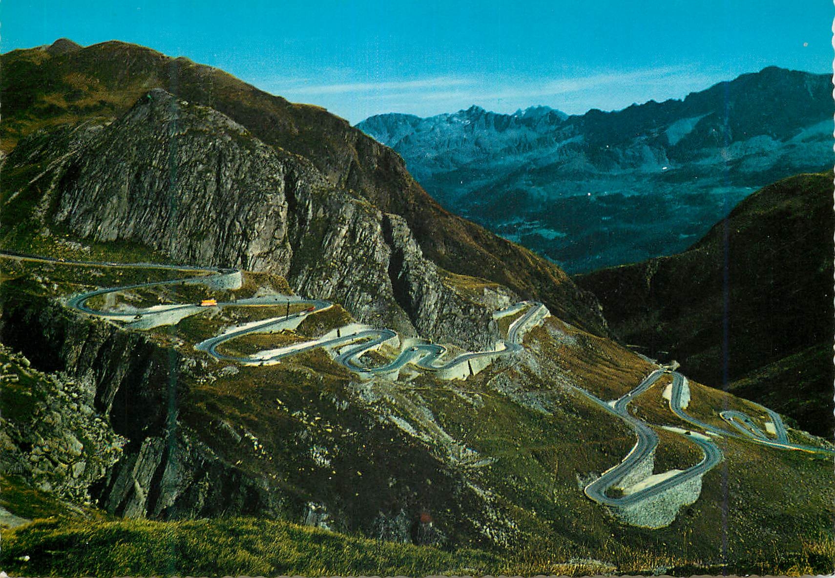 CPM St Gotthard Pass The Gotthard road descending the Tremola Valley