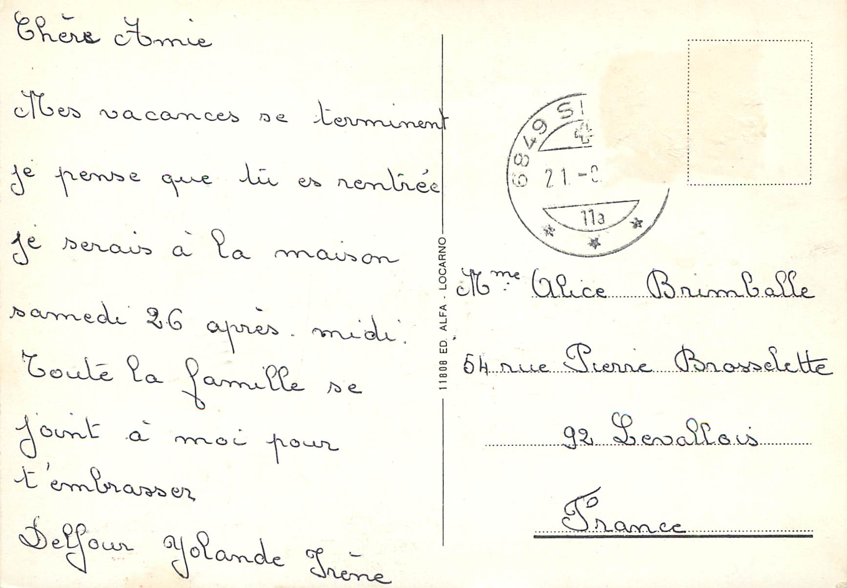 CPM San Gottardo — Verso