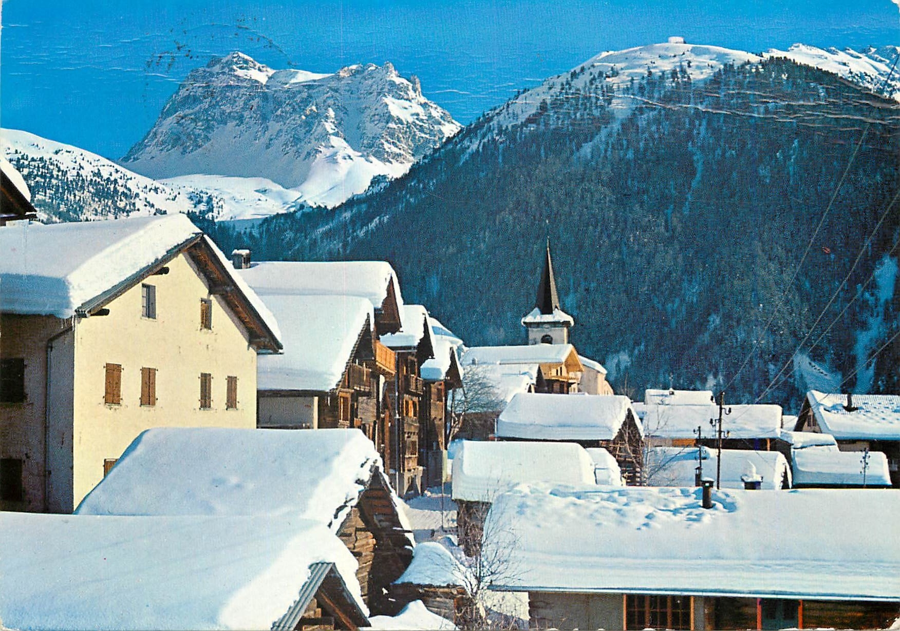 CPM St Luc en hiver Val d Anniviers Vs Suisse ouverte toute l annee telesiege pour Tignousa pistes exellentes