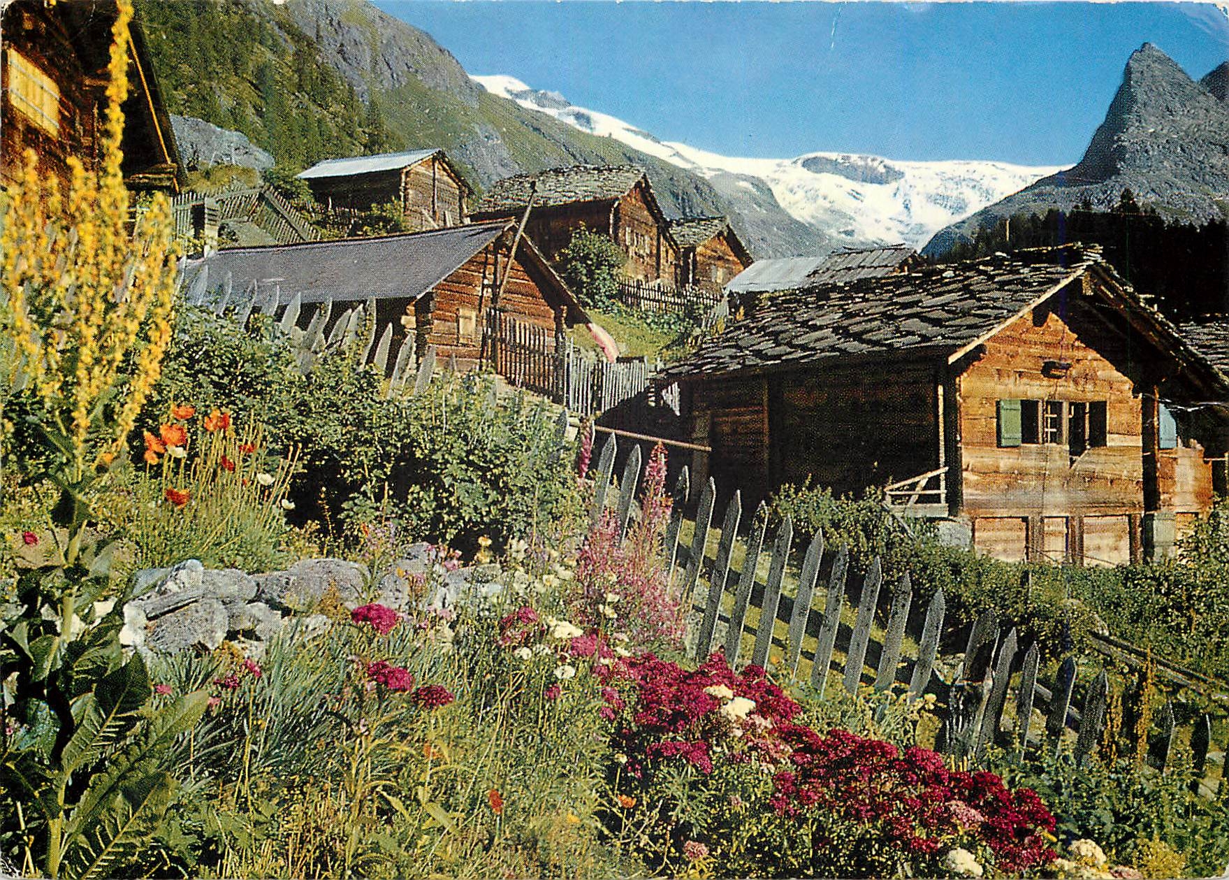 CPM Val d Herens Valais village et glacier de Ferpecle