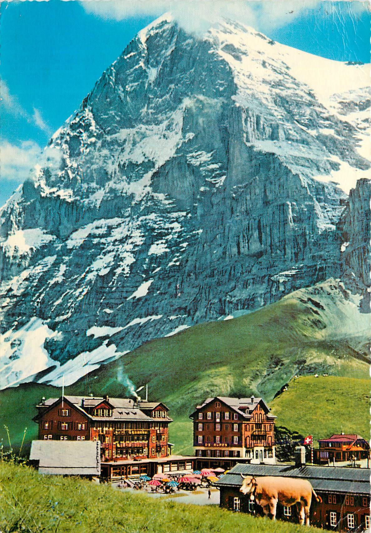 CPM Berner Oberland Switzerland Little Sheldegg with Eiger