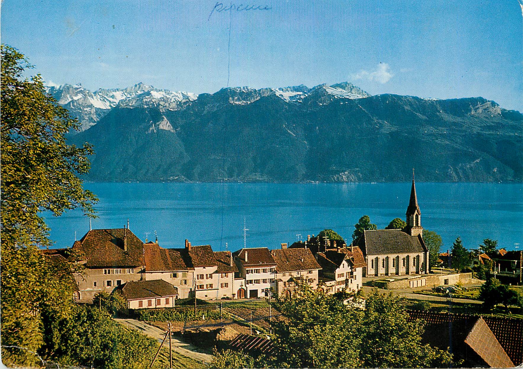 CPA Chexbres et les Alpes de Savoie