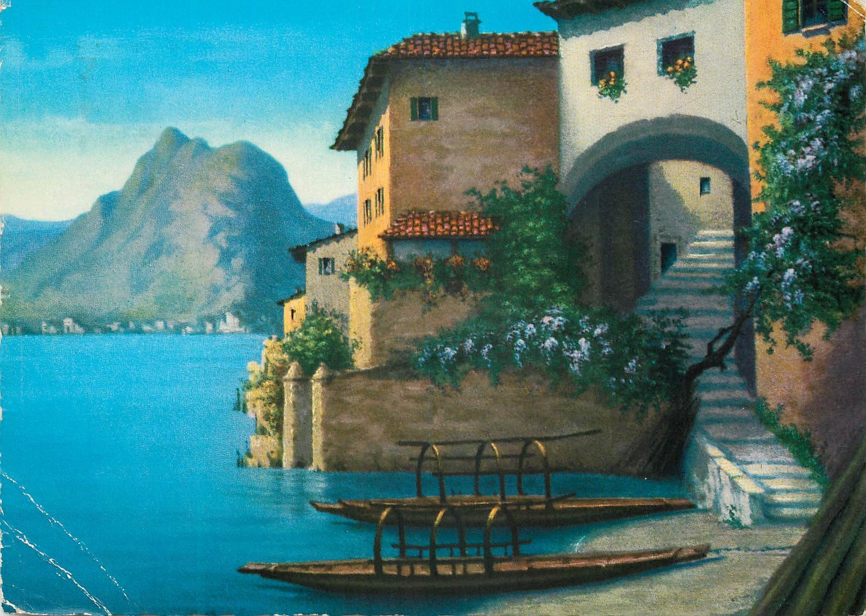 CPA Gandria Motivo del pittore Serafino Giambonini