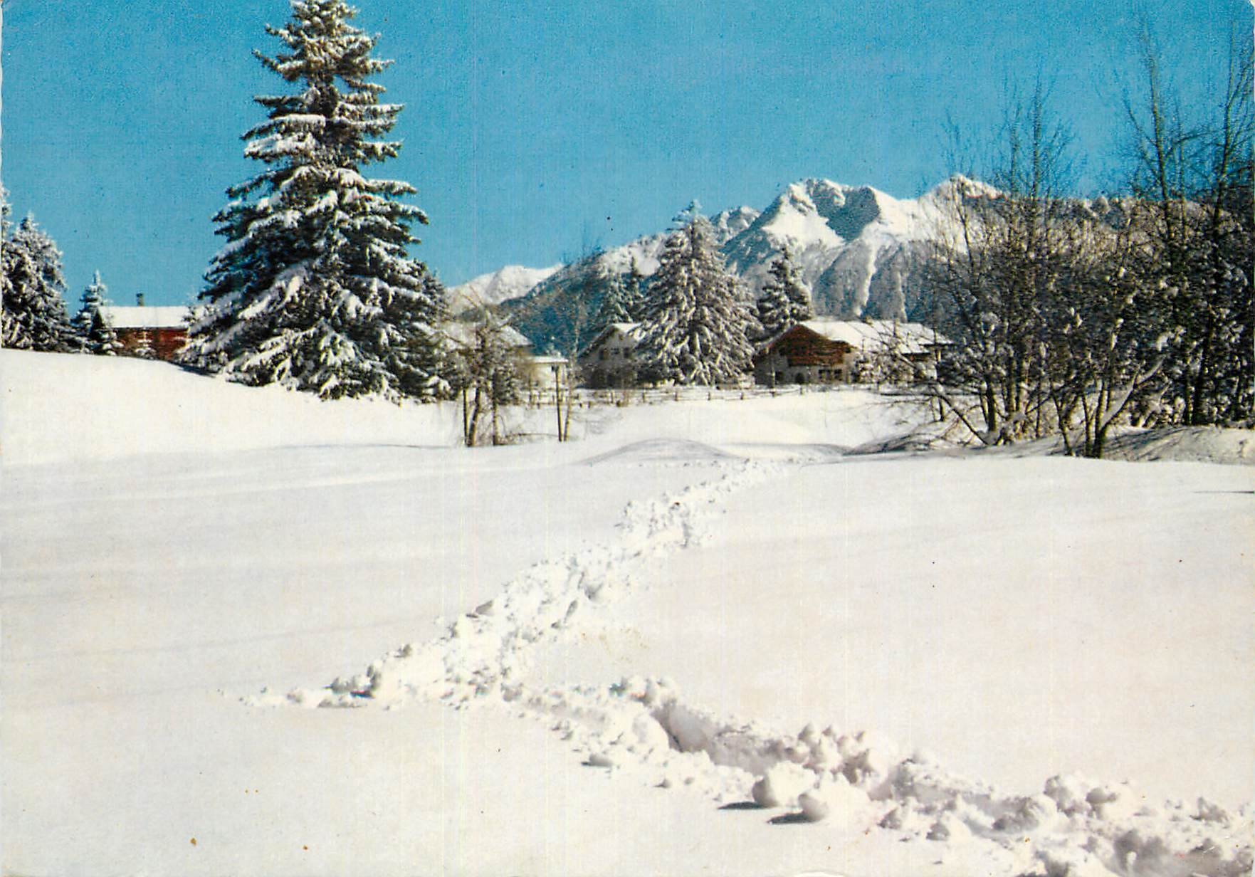 CPA Paysage de neige dans la region de Montana