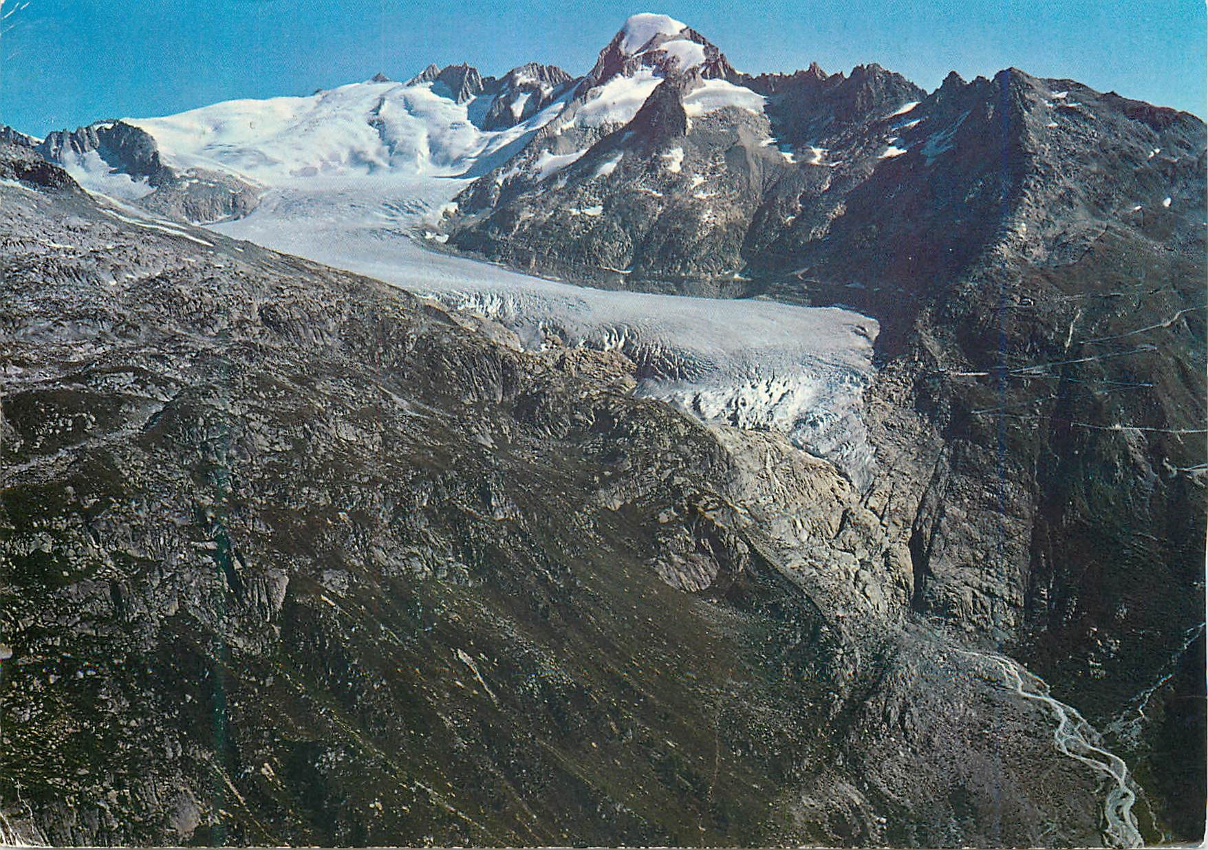 CPA Rhonegletscher mit Galenstock und Furkapass