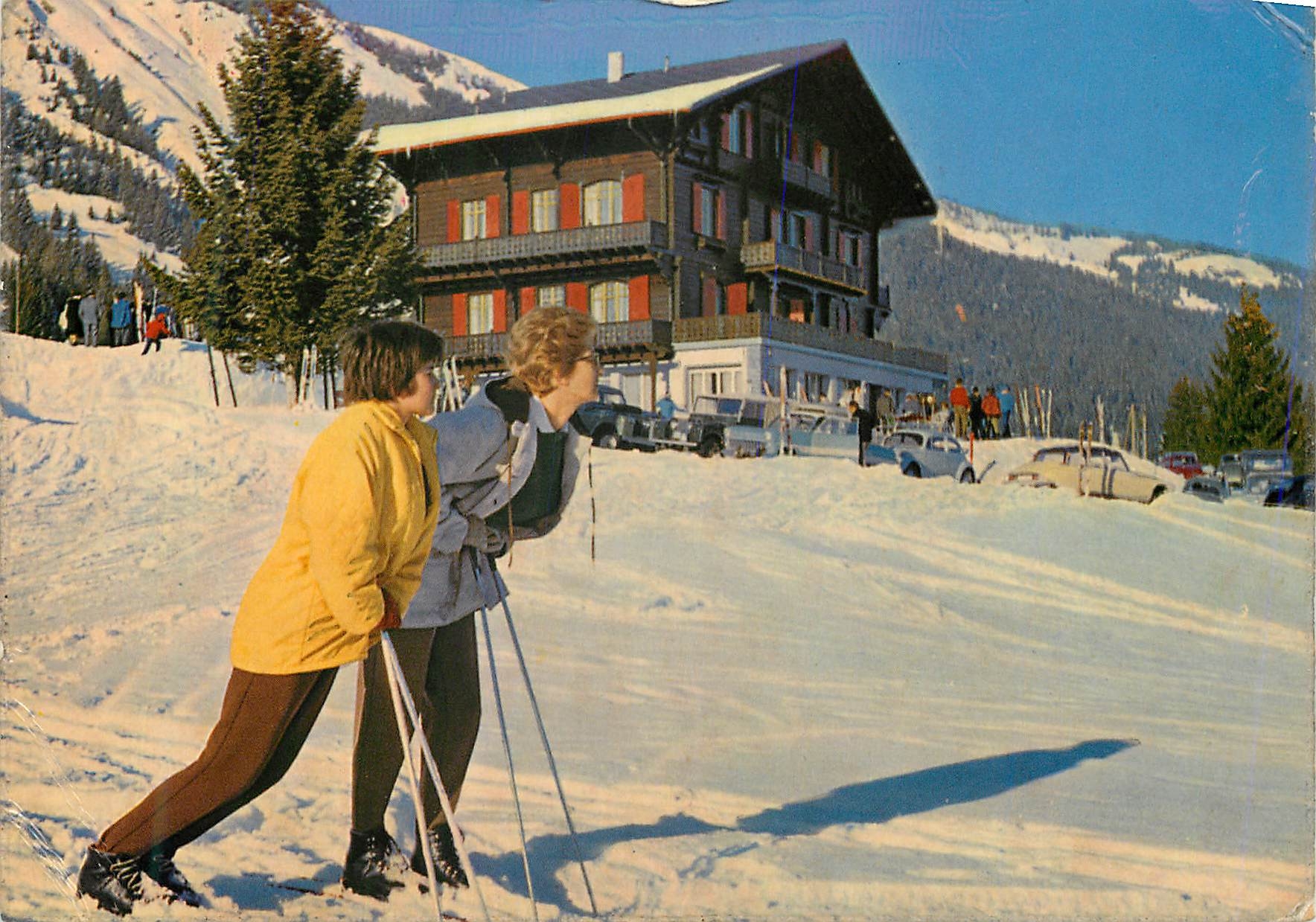 CPM Hotel Chamossaire Anzere Ayent Valais Station touristique d hiver et d ete de Sion par route de Crans Montana
