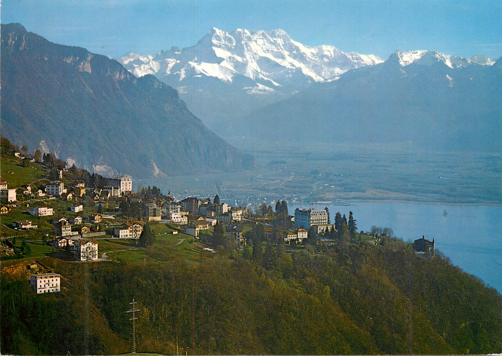 CPM Glion sur Montreux Lac Leman et les Dents du Midi