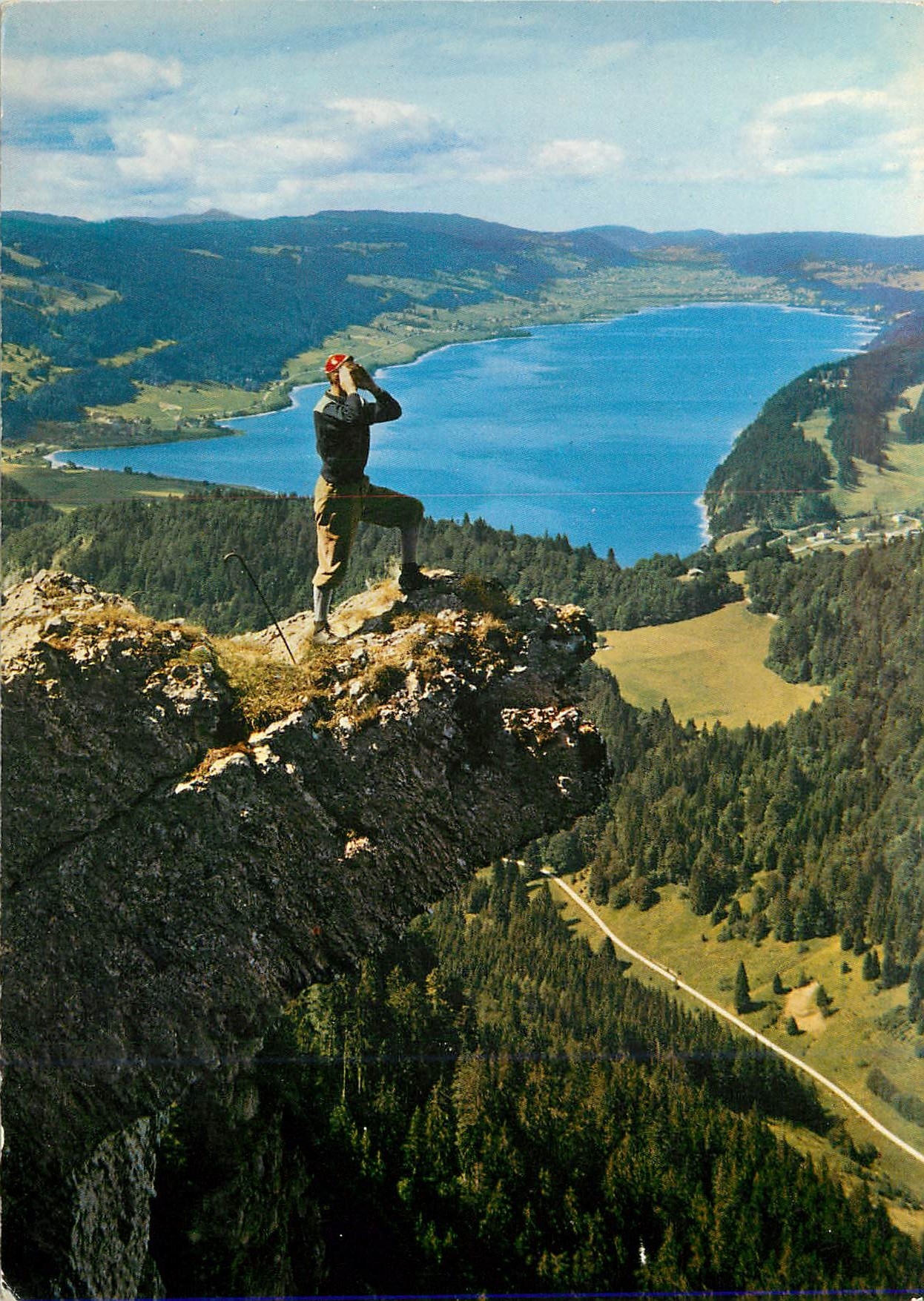 CPM Au Sommet de la Dent de Vaulion vue sur la Vallee de Joux