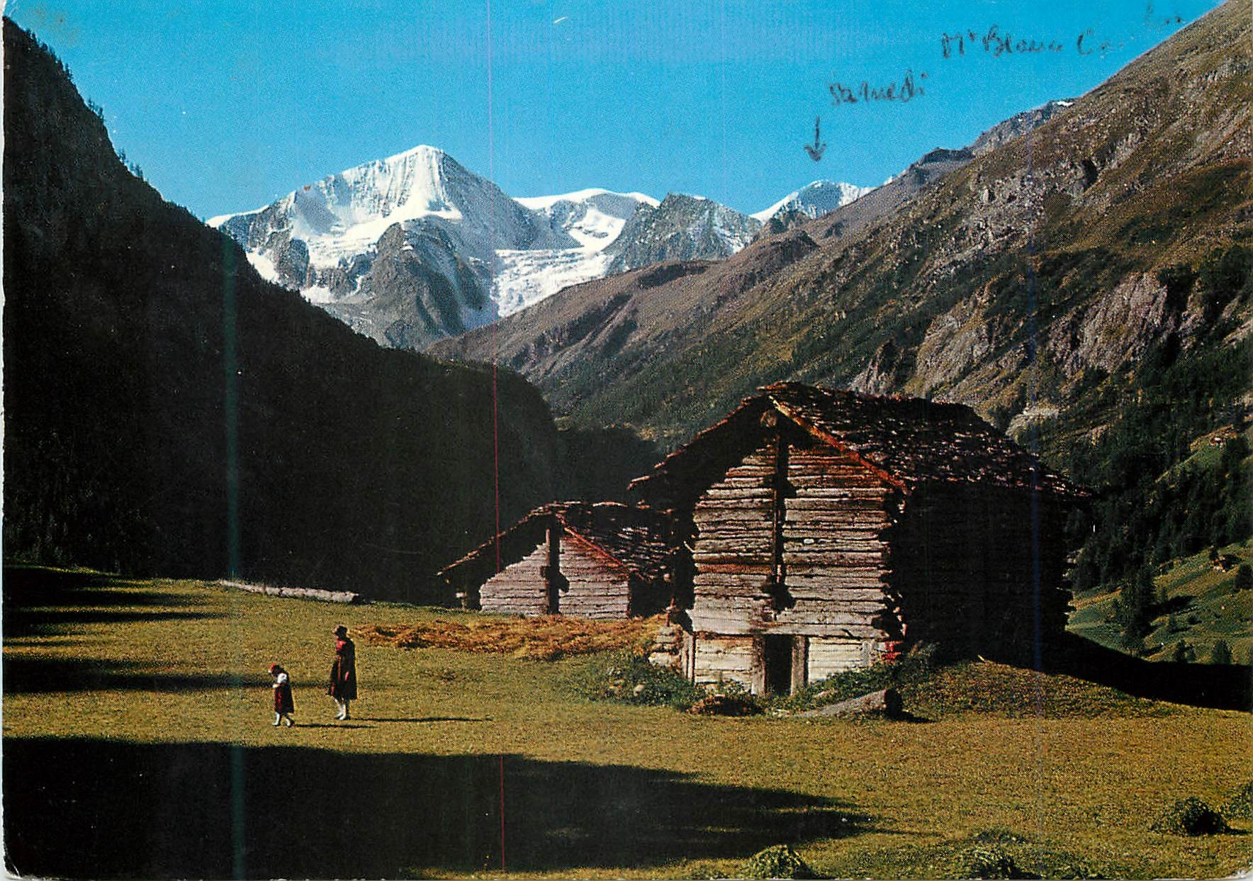 CPM Paysage au val d Herens Pigne d Arolla Mt Blanc de Cheilon