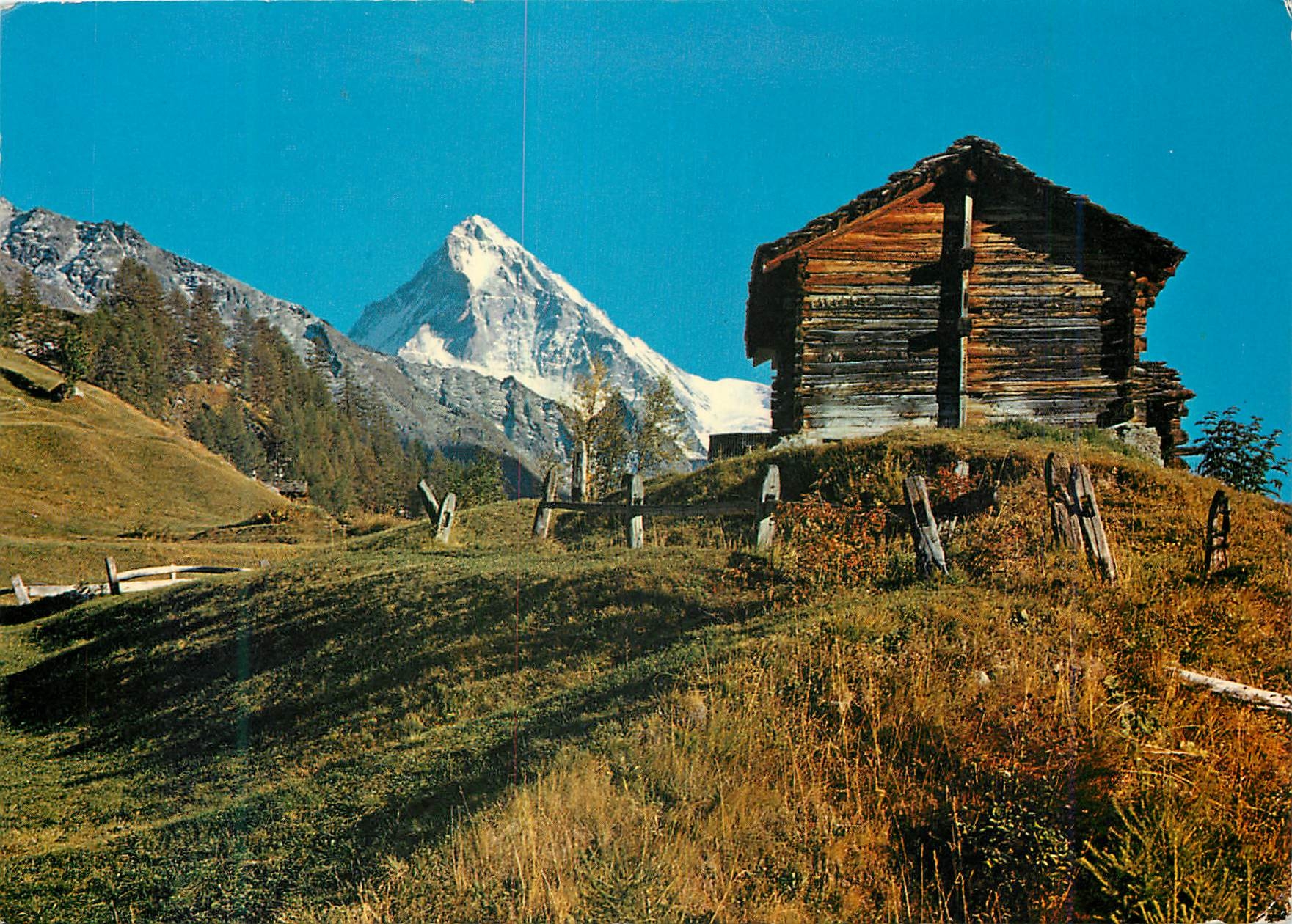 CPM Au Val d Herens Valais la Dent Blanche