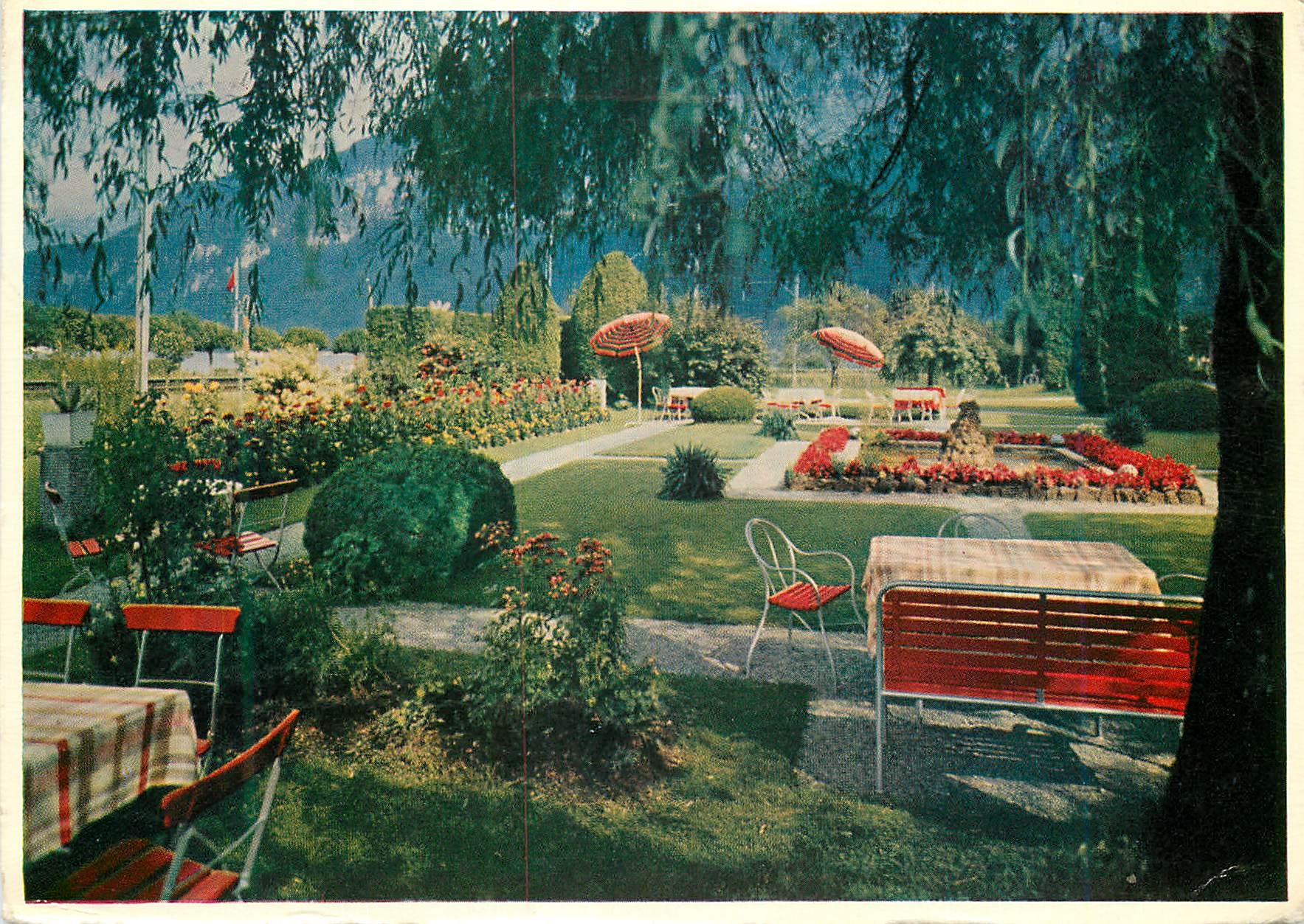 CPM Strandband Hotel du Lac Darligen Thunersee Lac de Thoune