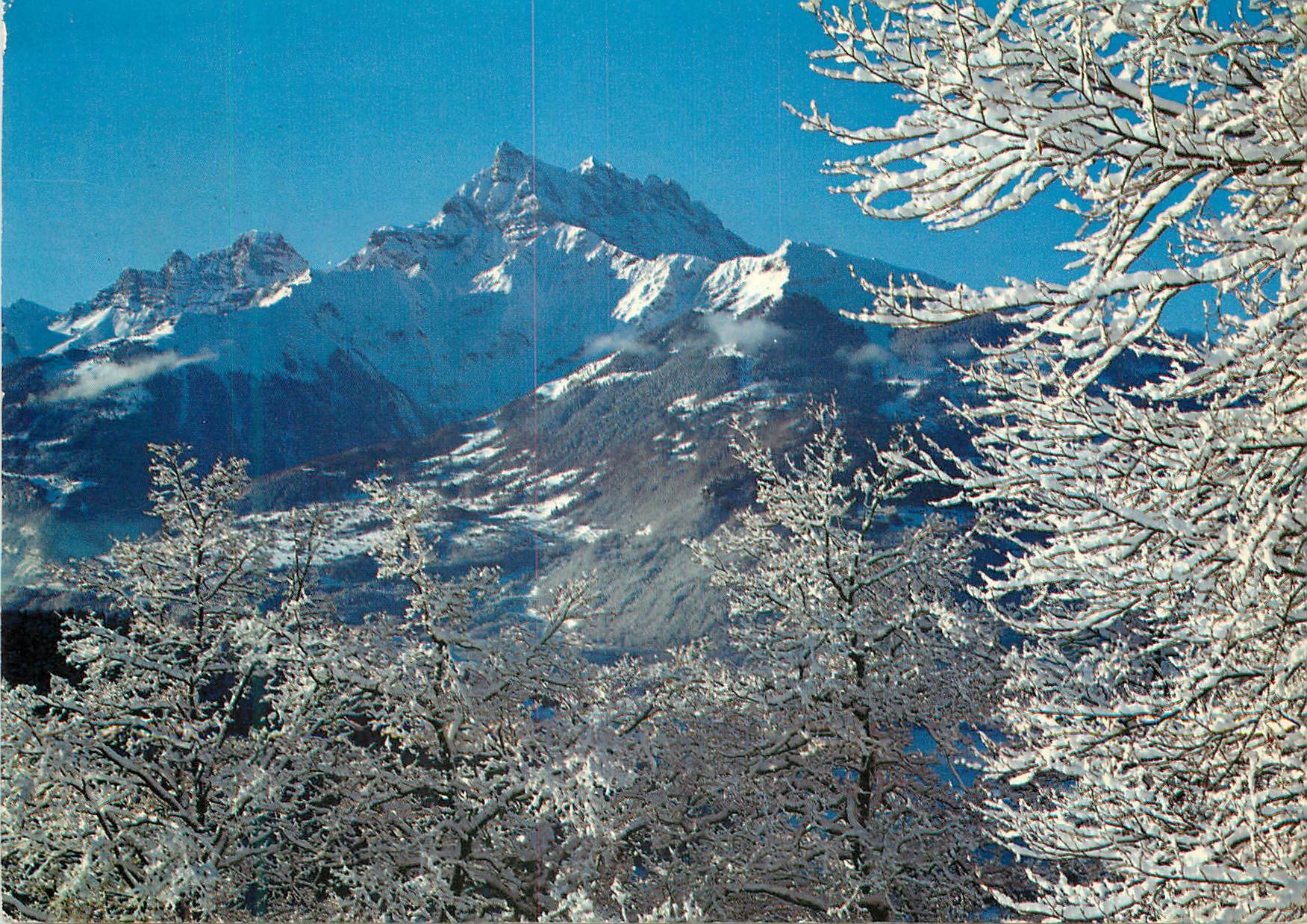 CPM Paysage d hiver en Suisse Les Dents du Midi