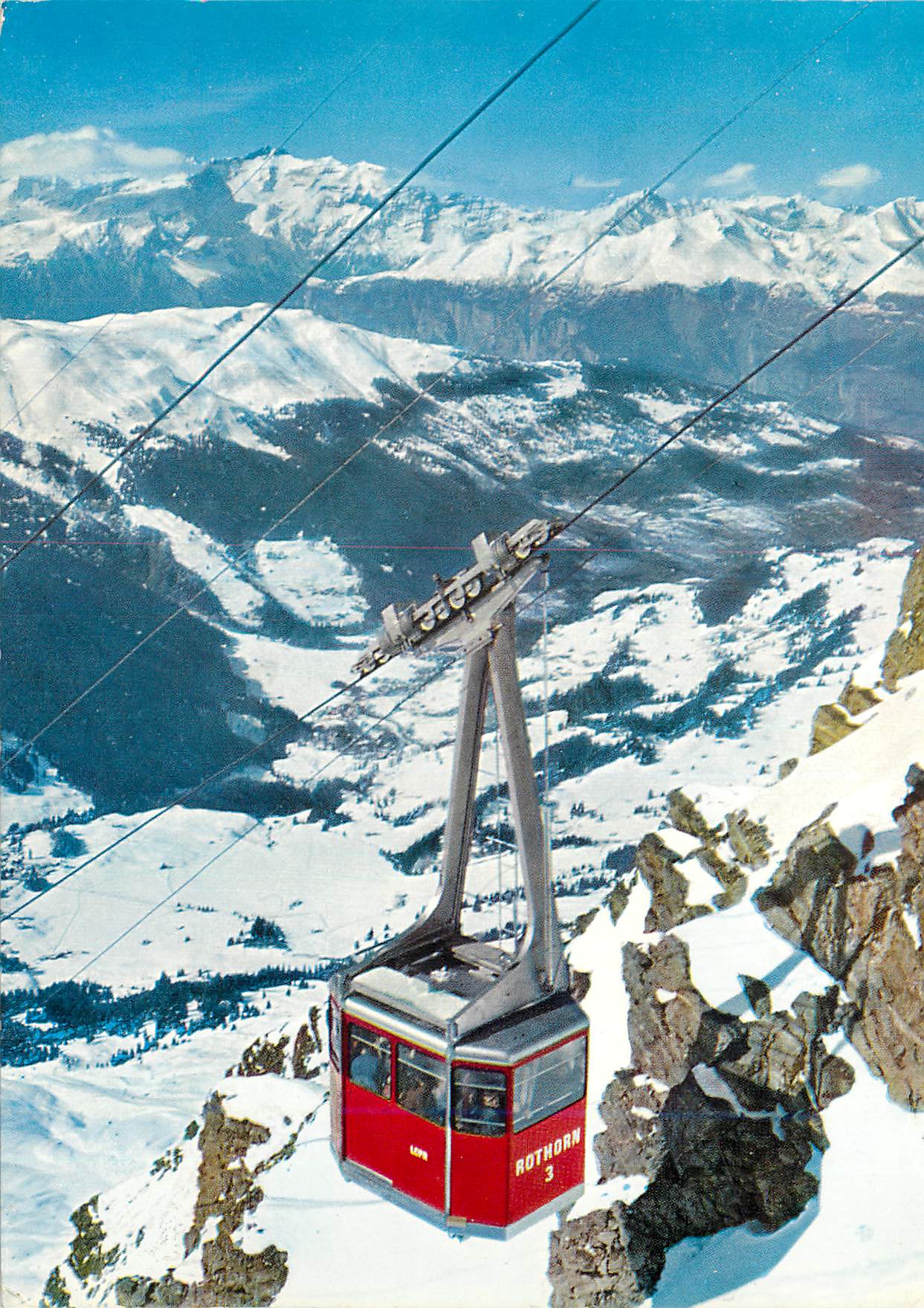 CPM Lenzerheide Valbella Luftseibahn Parpaner Rothorn Blick ins Churwaldnertal mit Ringelspitz