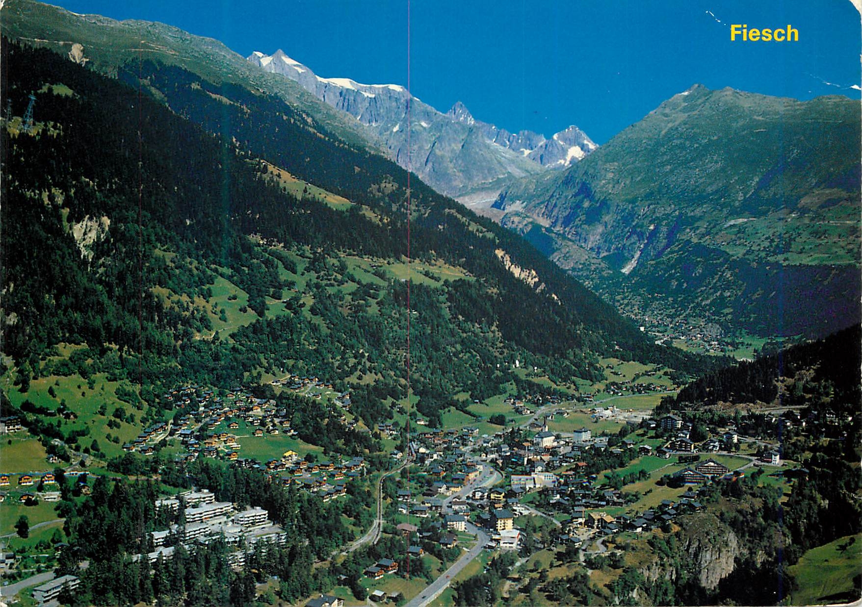 CPM Fiesch Wallis Wannenhorn und Finsteraarhorn