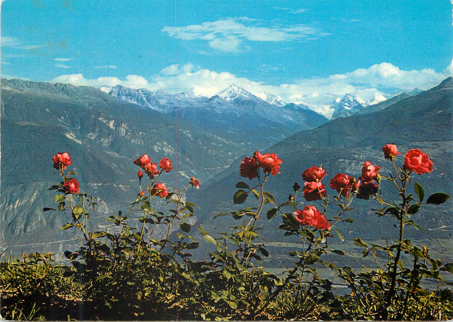CPM Suisse Panorama vu de Crans Montana