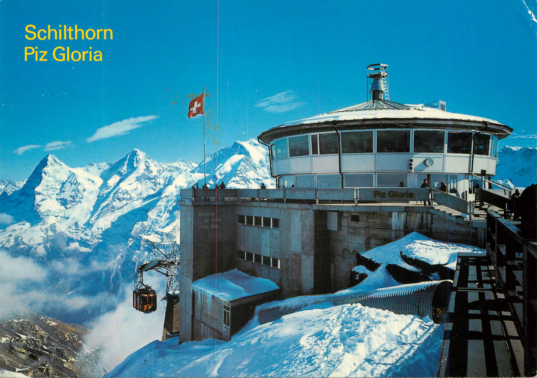 CPA Schilthorn Piz Gloria Eiger Monch und Jungfrau