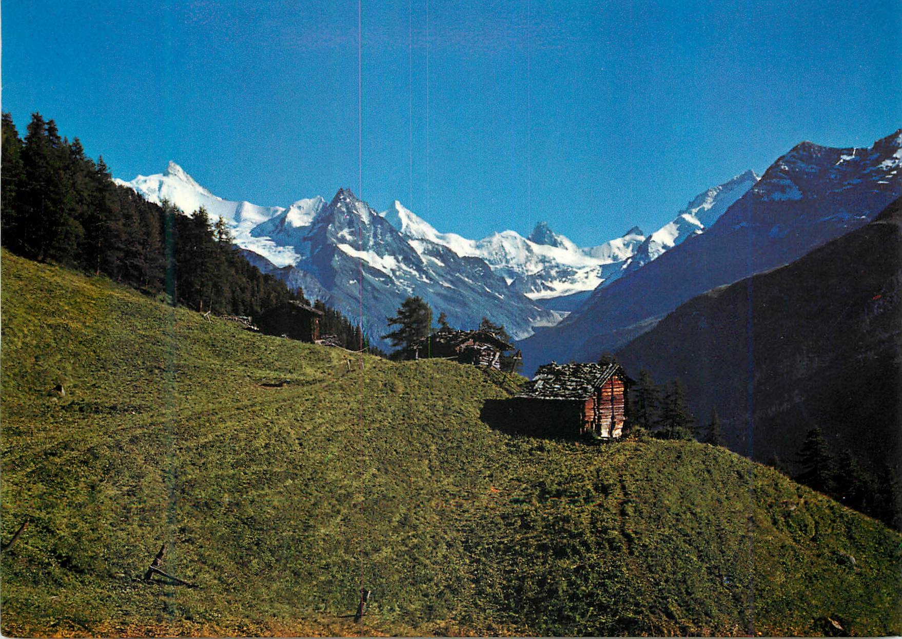 CPA Les Moyes et le fond du val d Anniviers Valais Suisse