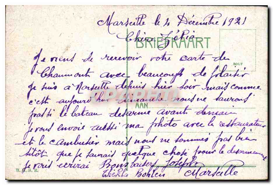Provenierssingel, Rotterdam — vue de la rue et du canal avec église — éditeur non identifié — Verso