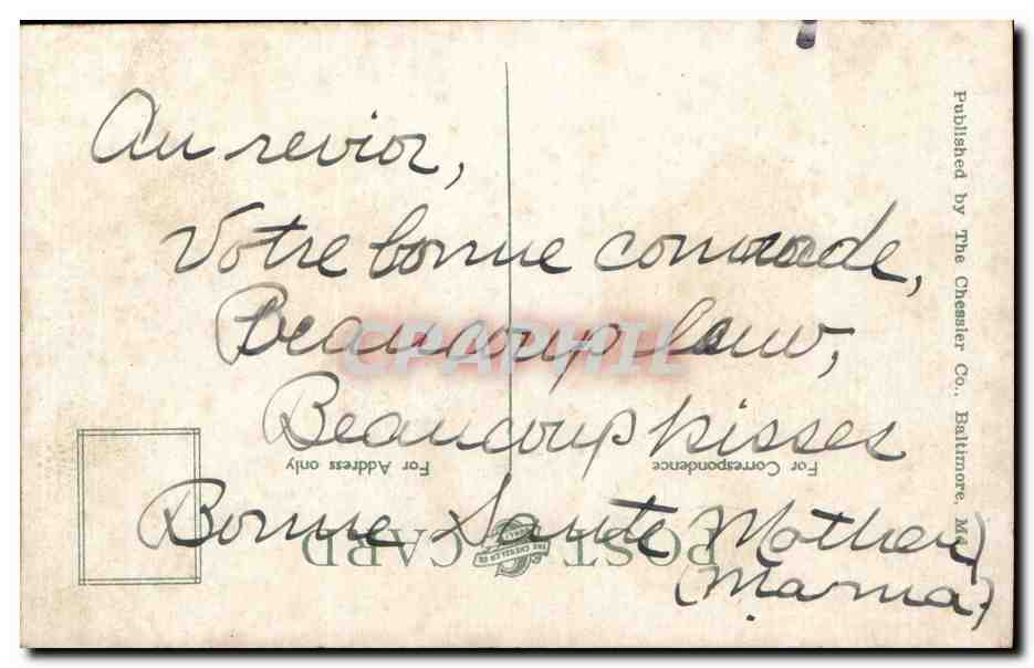 Etas Unis-USA-Virginia-Jefferson Hotel-automobile-drapeau- Richmond -CPR — Back