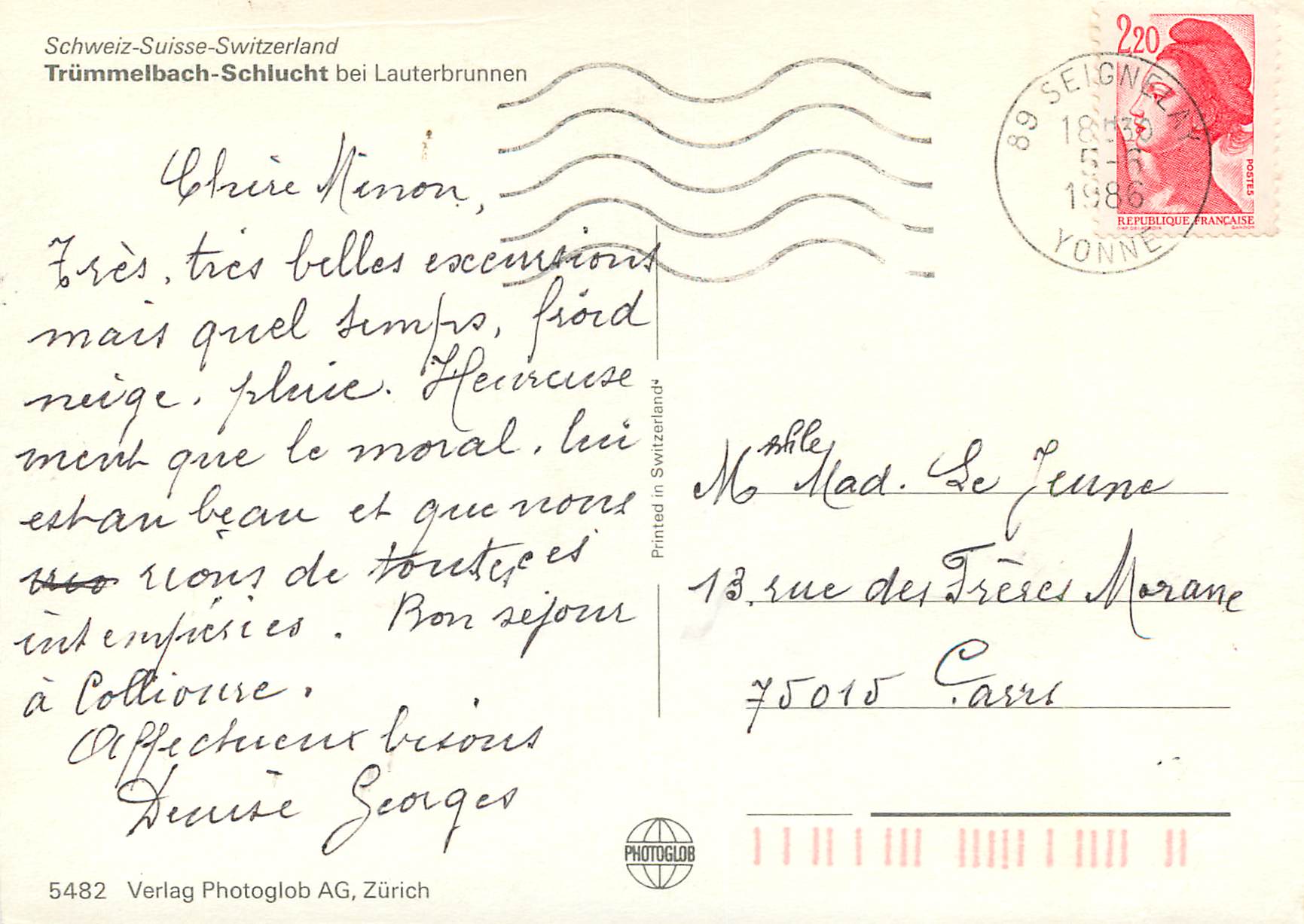 CPM Trummelbach Schlucht bei Lauterbrunnen — Back