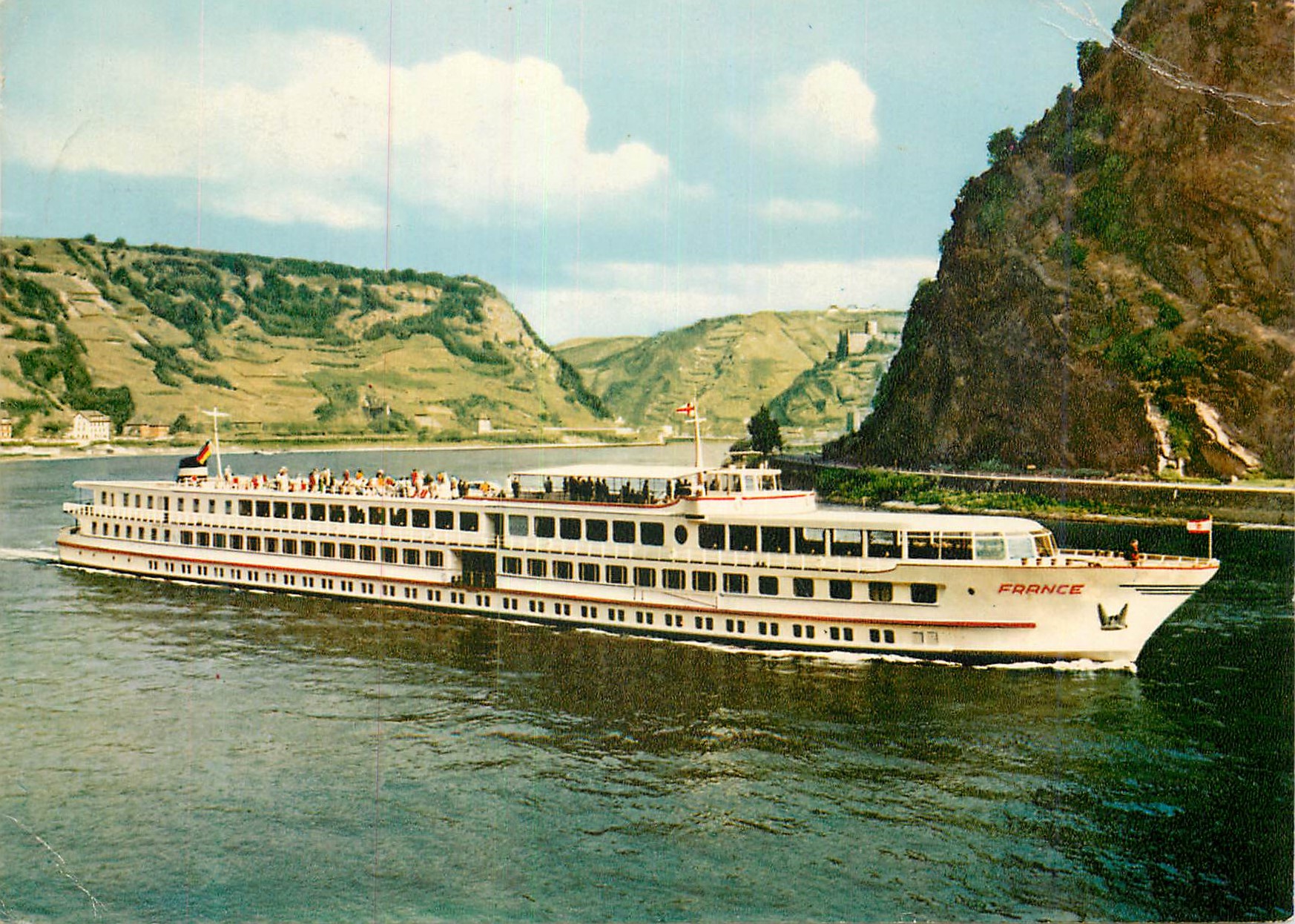 CPM Kabinenschiff M.S France Bateau