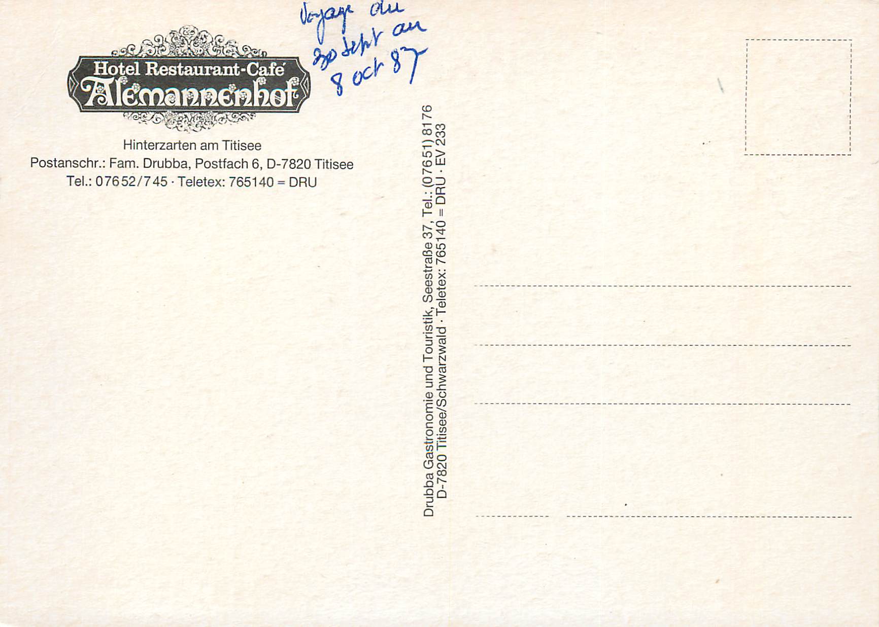 CPM Hinterzarten — Rückseite