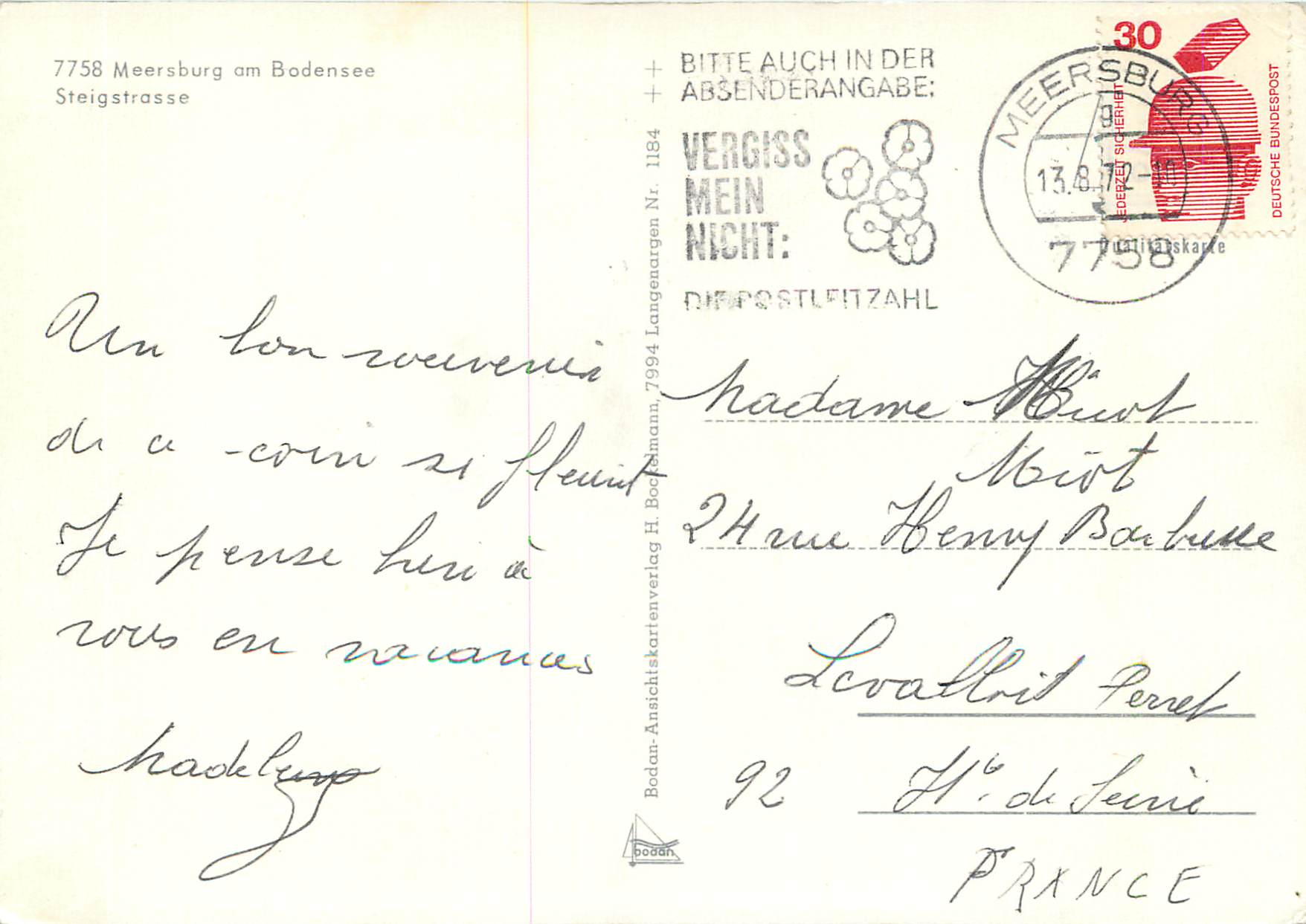 CPM Steigstrasse — Rückseite