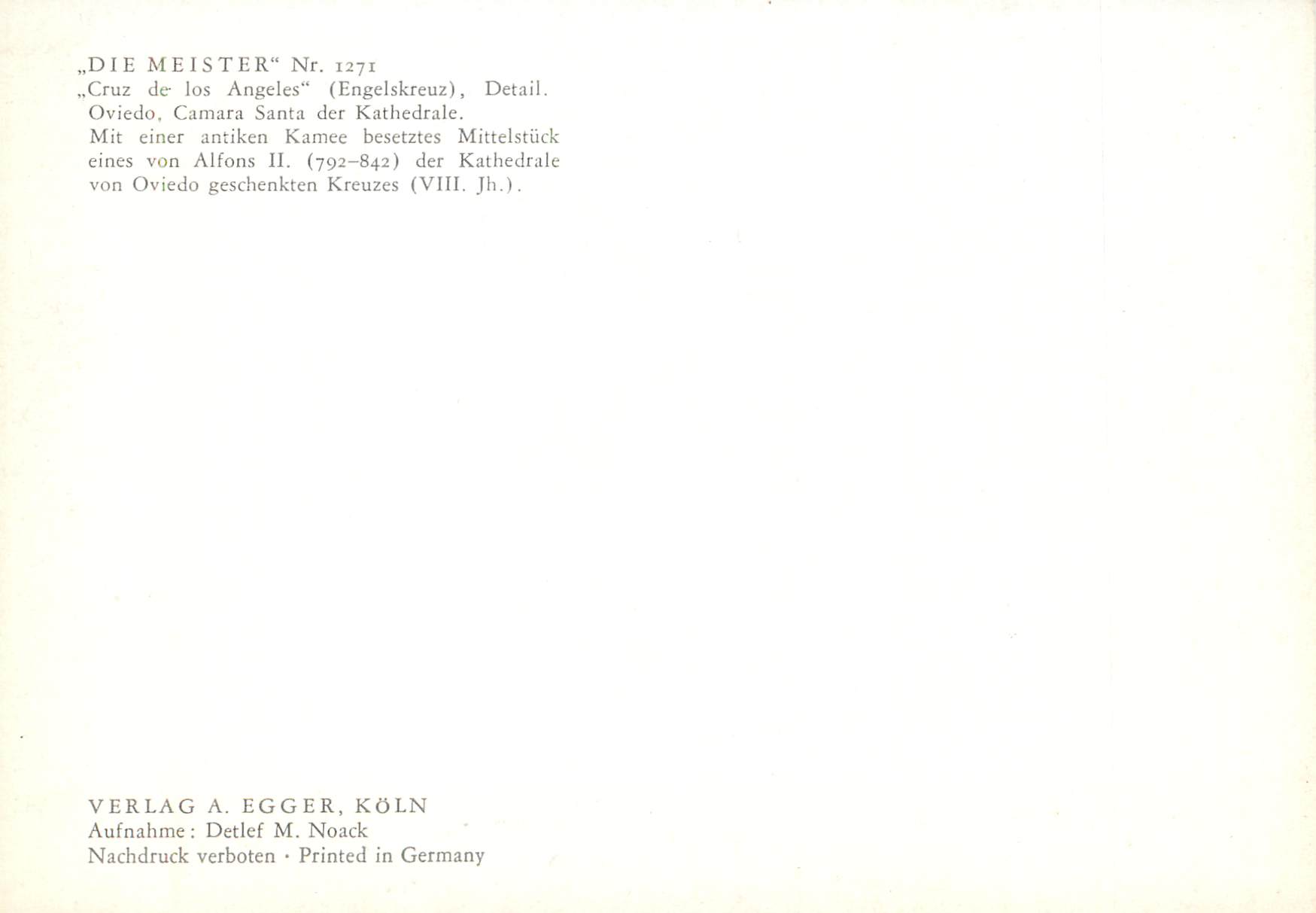 CPM Die Meister — Verso