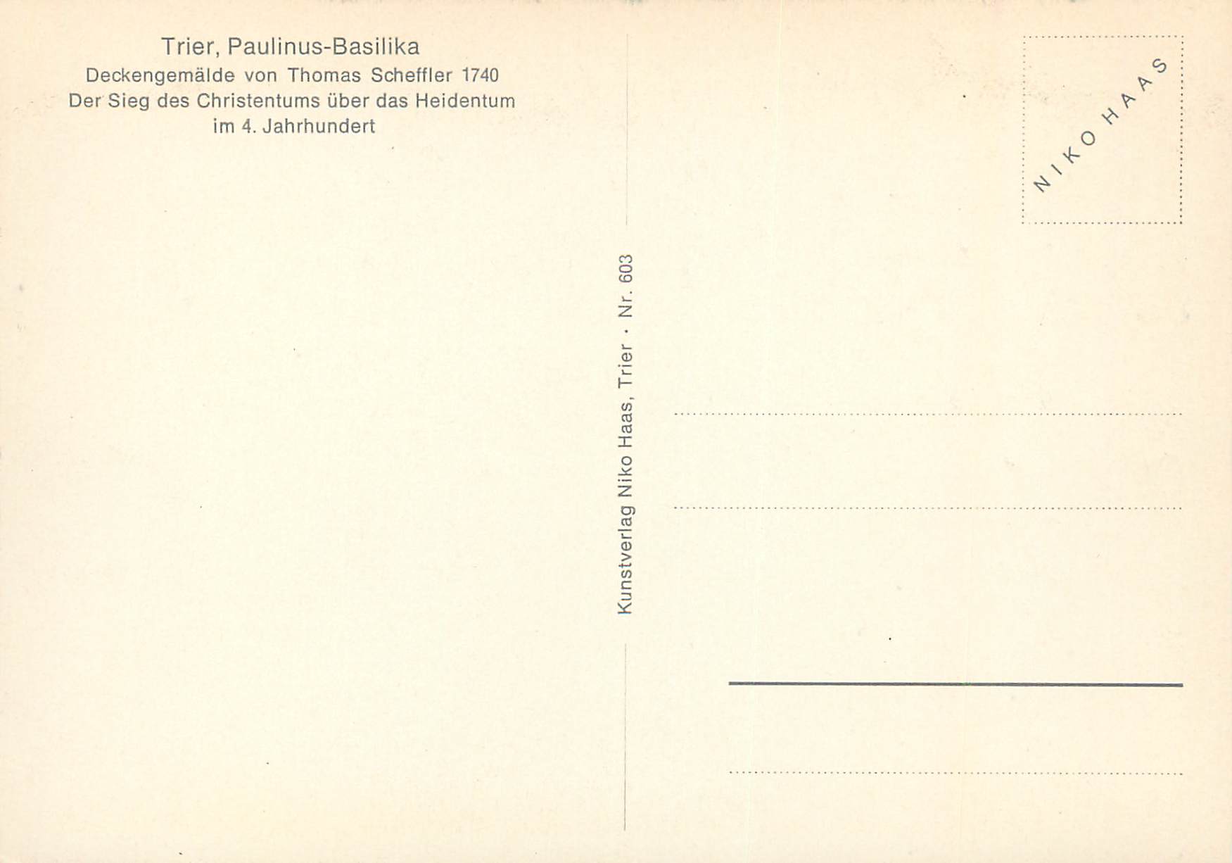 CPM Trier  Paulinus Basilika — Verso
