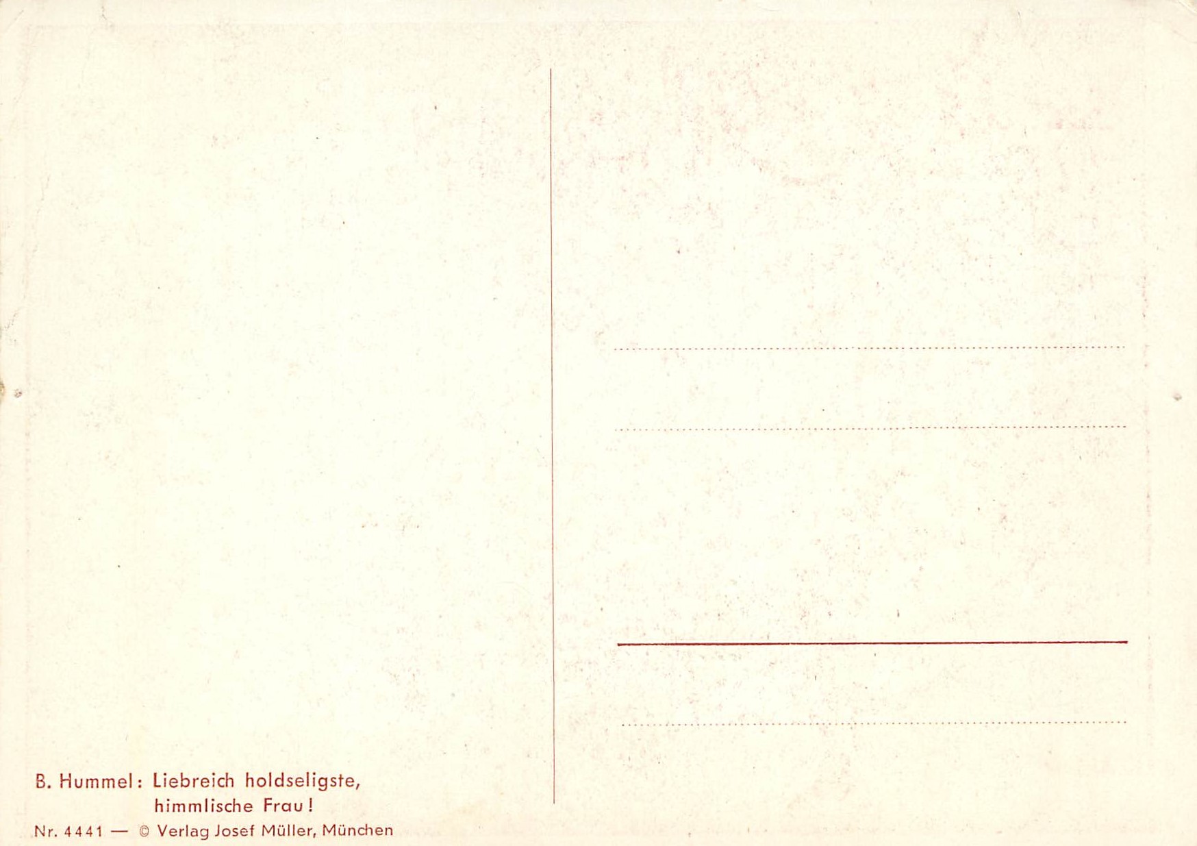 CPM Liebreich holsteligste — Verso
