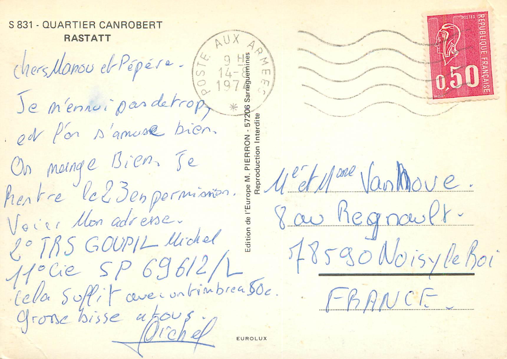 CPM Quartier Canrobert — Rückseite