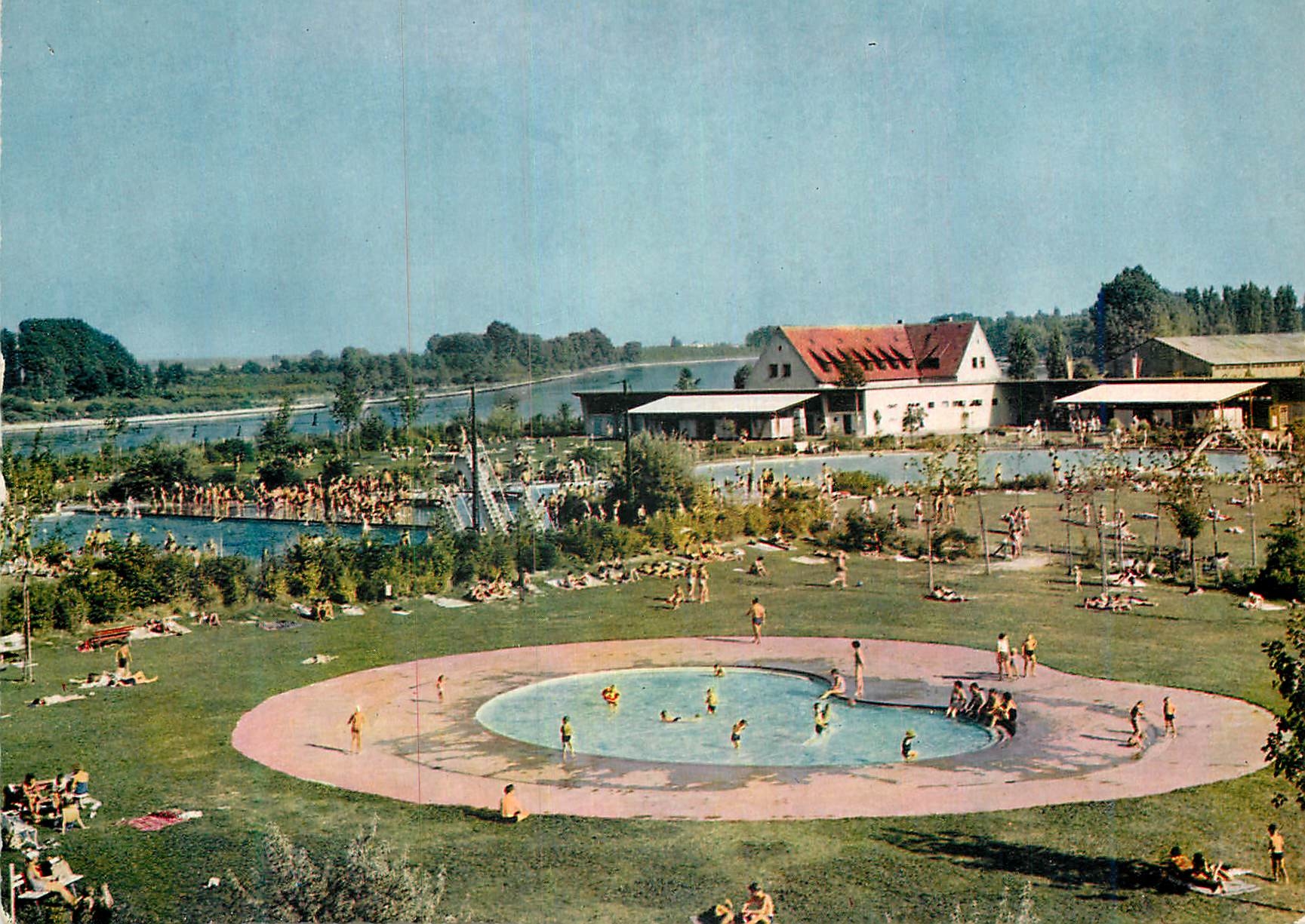 SPEYER am Rhein — Schwimmbad — Hersteller und Verlag Dauerkling & Co., Spey 84-1
