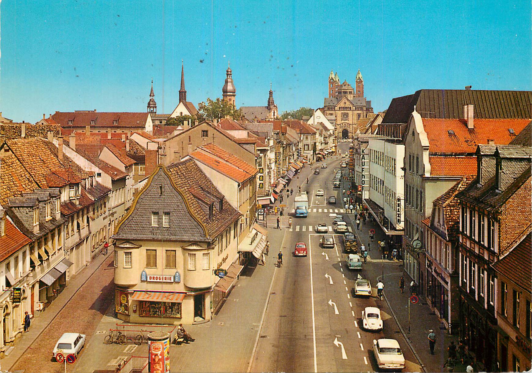 Vue de la ville de Speyer — éditeur Andres & Co Verlag, Hambourg — n° de série 672