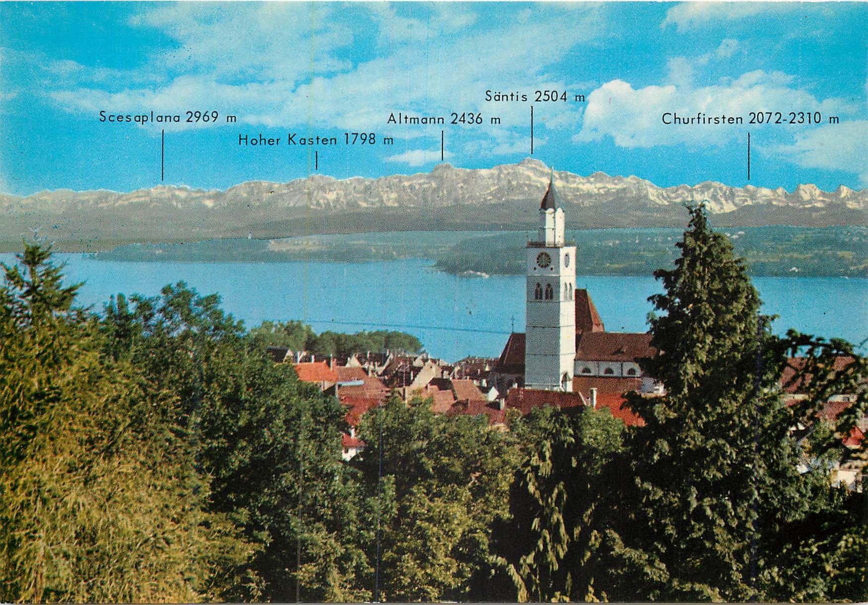 CPM Stadt auf den See-Insel Mainau-Santismassiv