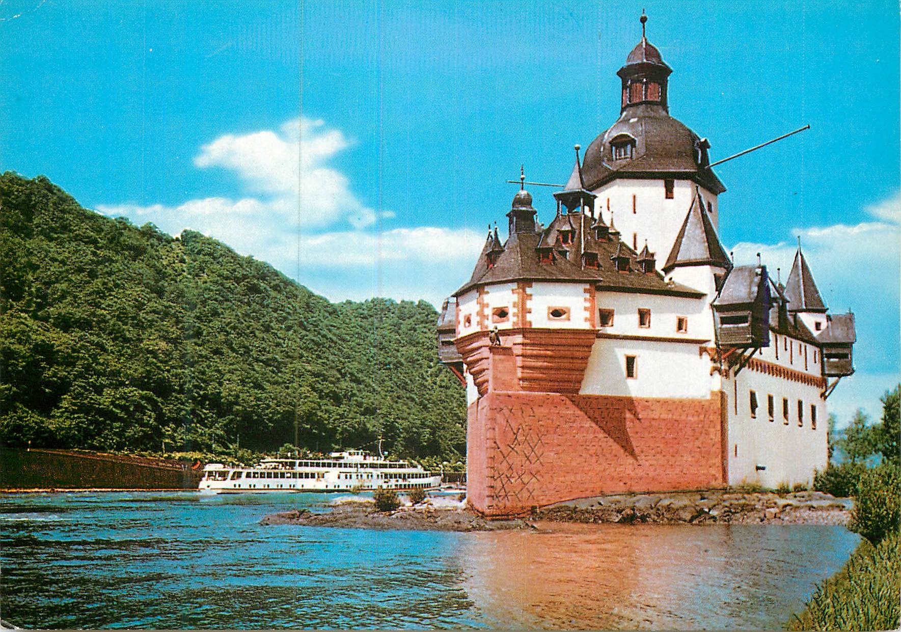 Château de la Pfalz — Kaub am Rhein — éditeur Schöning & Co + Gebrüder Schmidt, n° 36