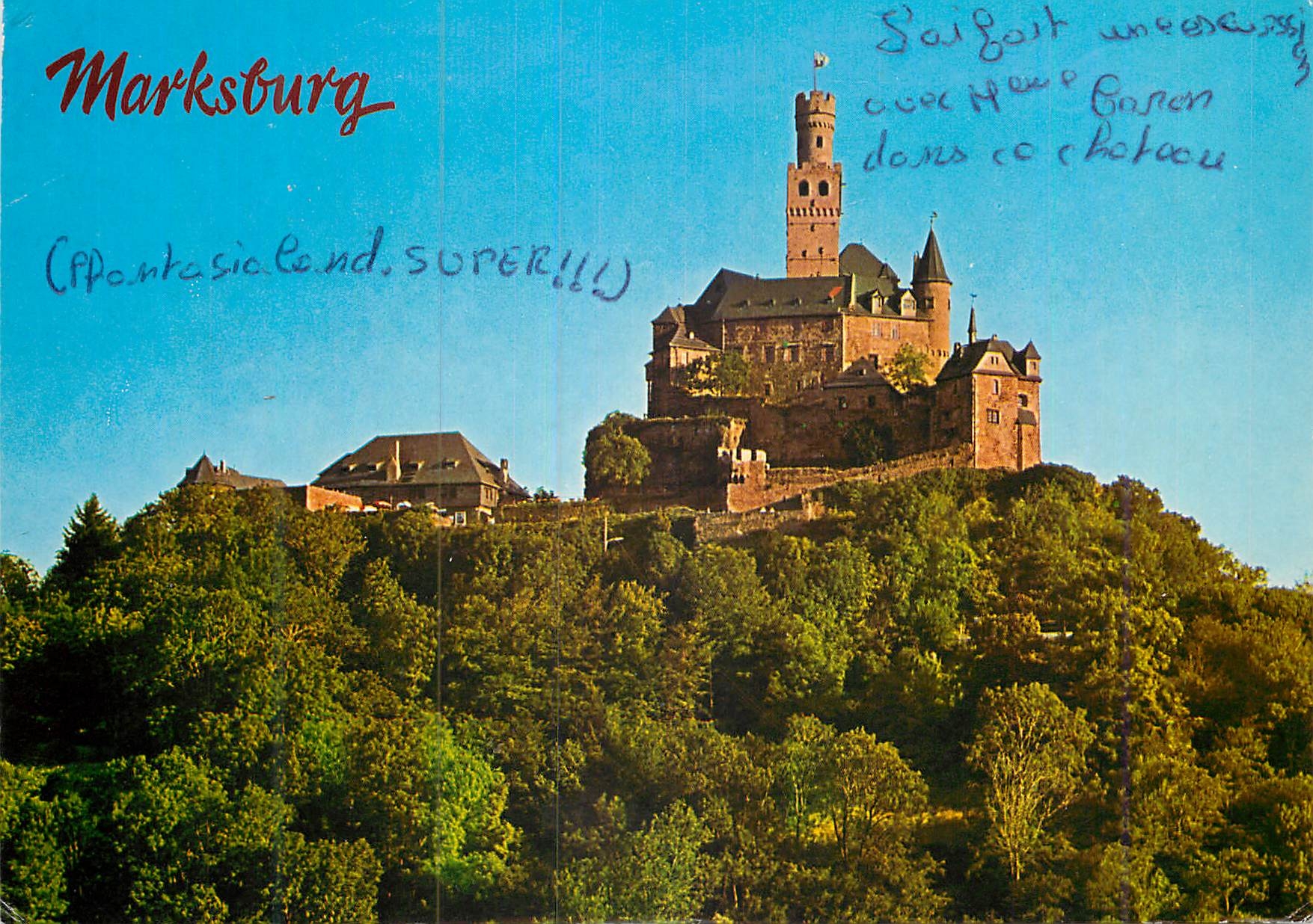 Marksburg — Schloss auf bewaldetem Hügel — Rahmel Verlag GmbH, n° RH 635