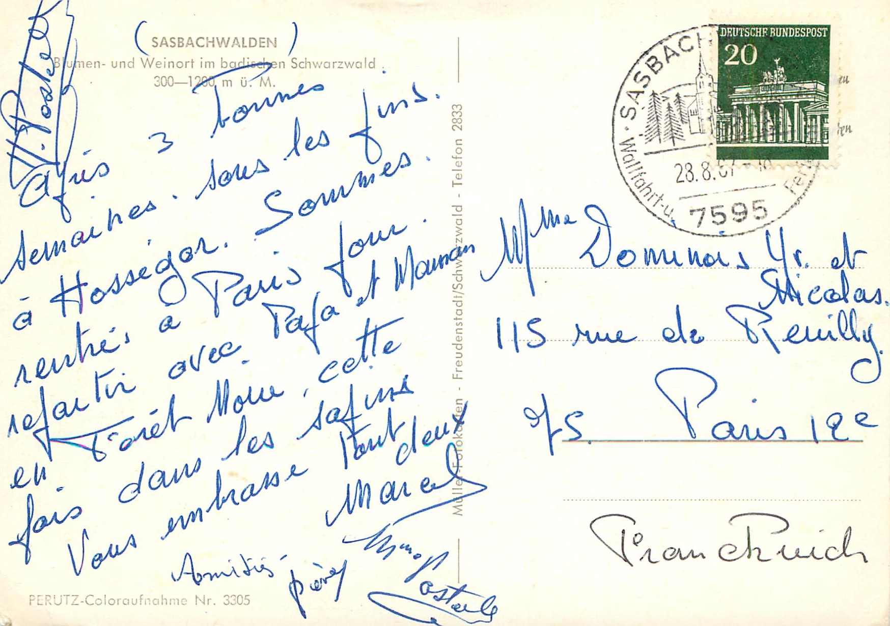 CPM SasBachwalden — Rückseite